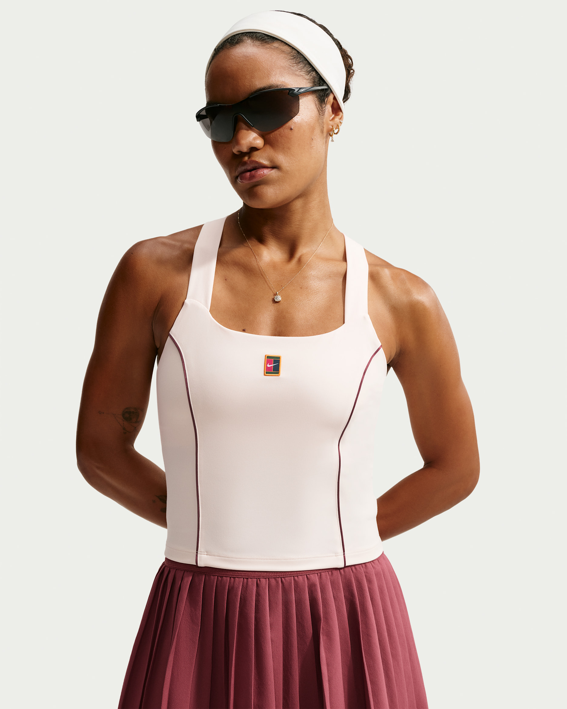 Débardeur Dri-FIT NikeCourt Court Collection pour femme - Chalk