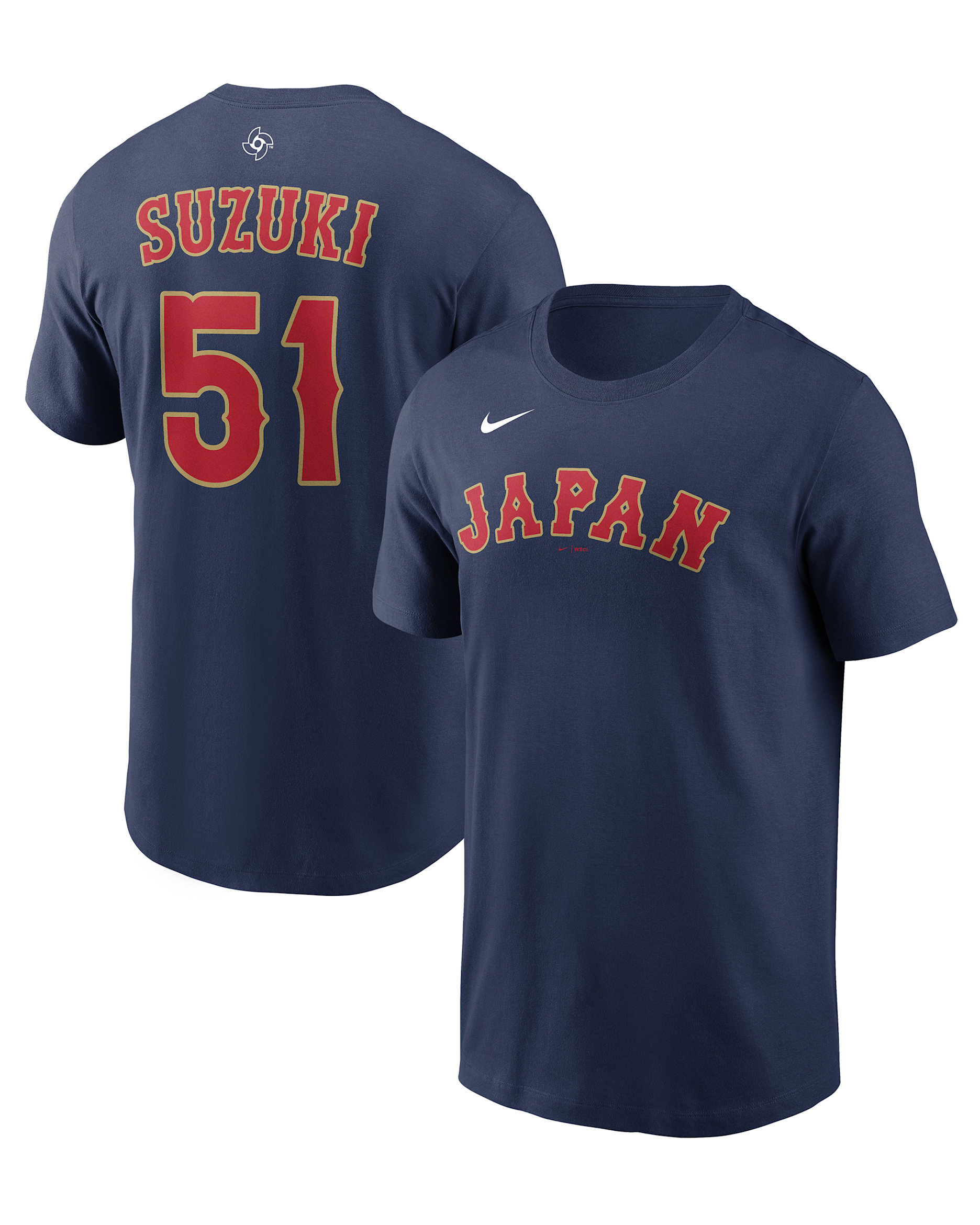 Seiya Suzuki Japan National Baseball Team 2026 World Baseball Classic Men's Nike T-Shirt - Navy