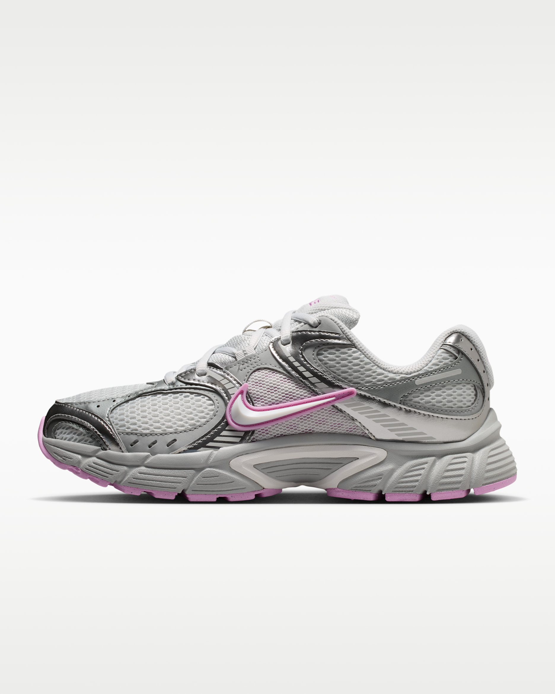 Nike V5 RNR Women's Shoes with Reflective Design Accents - Light Smoke Grey/Photon Dust/Light Magenta/Off-White