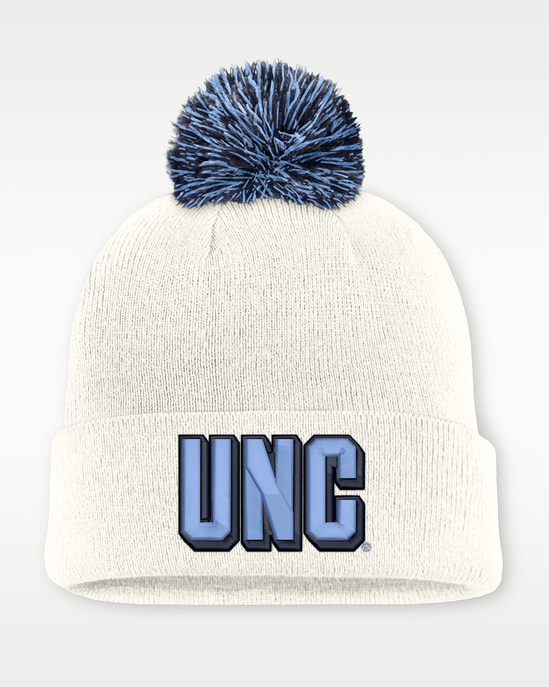 North Carolina Peak Men's Nike College Cuffed Beanie - White