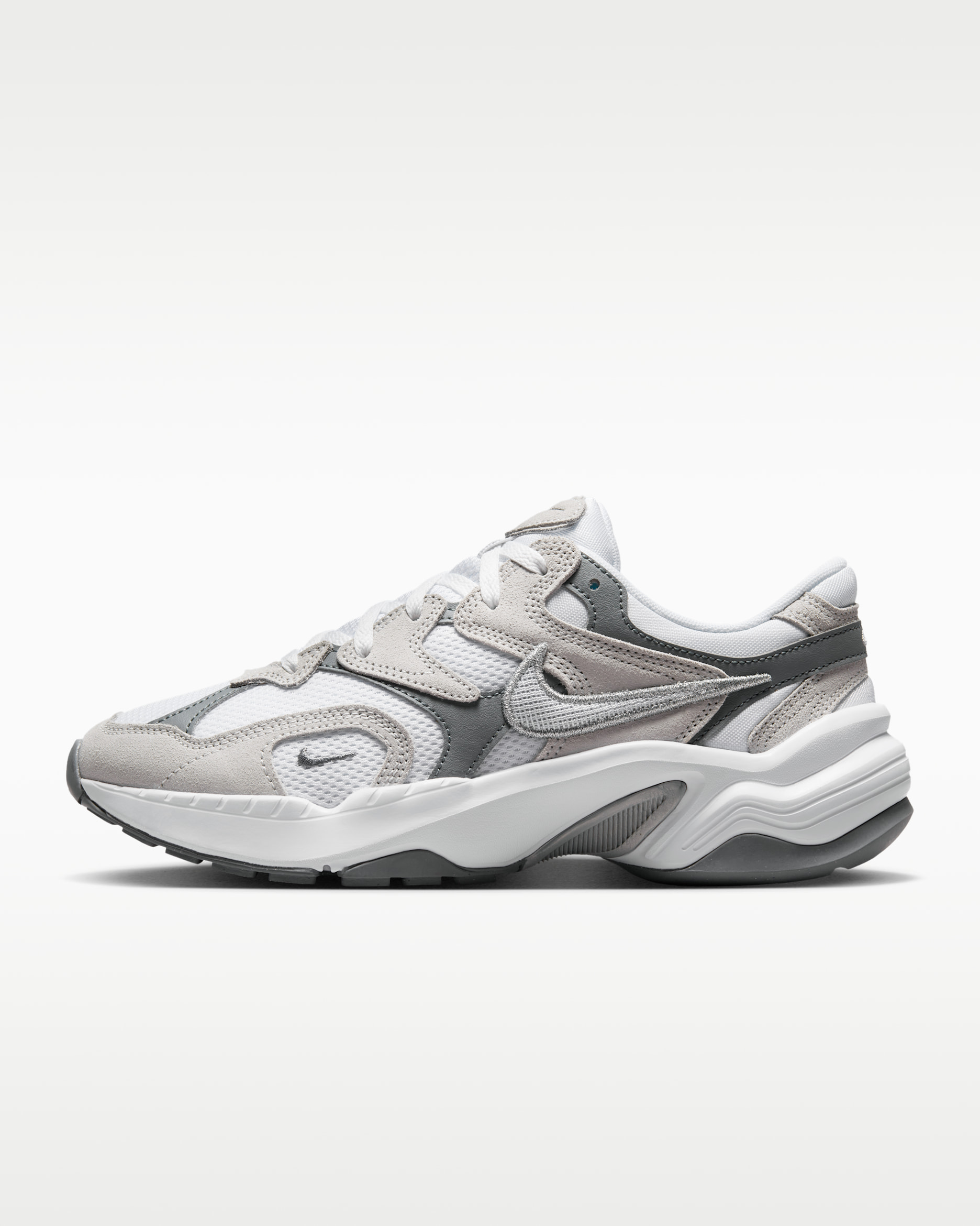 Nike AL8 Women's Shoes - White/Smoke Grey/Black/Metallic Silver