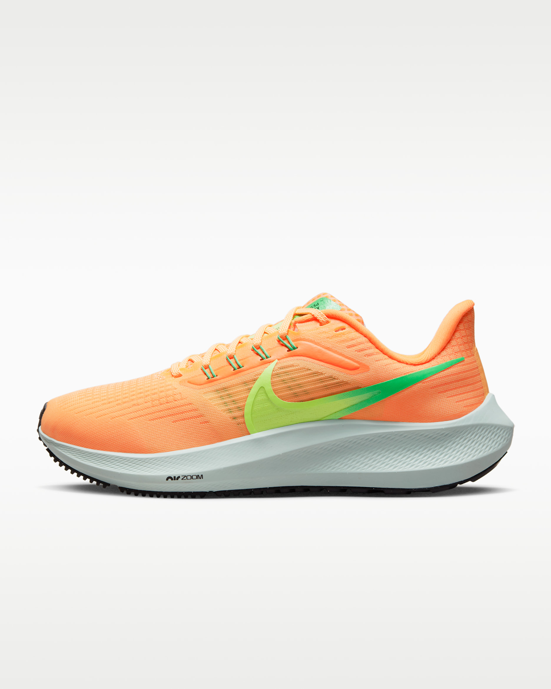 Nike Pegasus 39 女款路跑鞋 - Peach Cream/Total Orange/Green Shock/Ghost Green