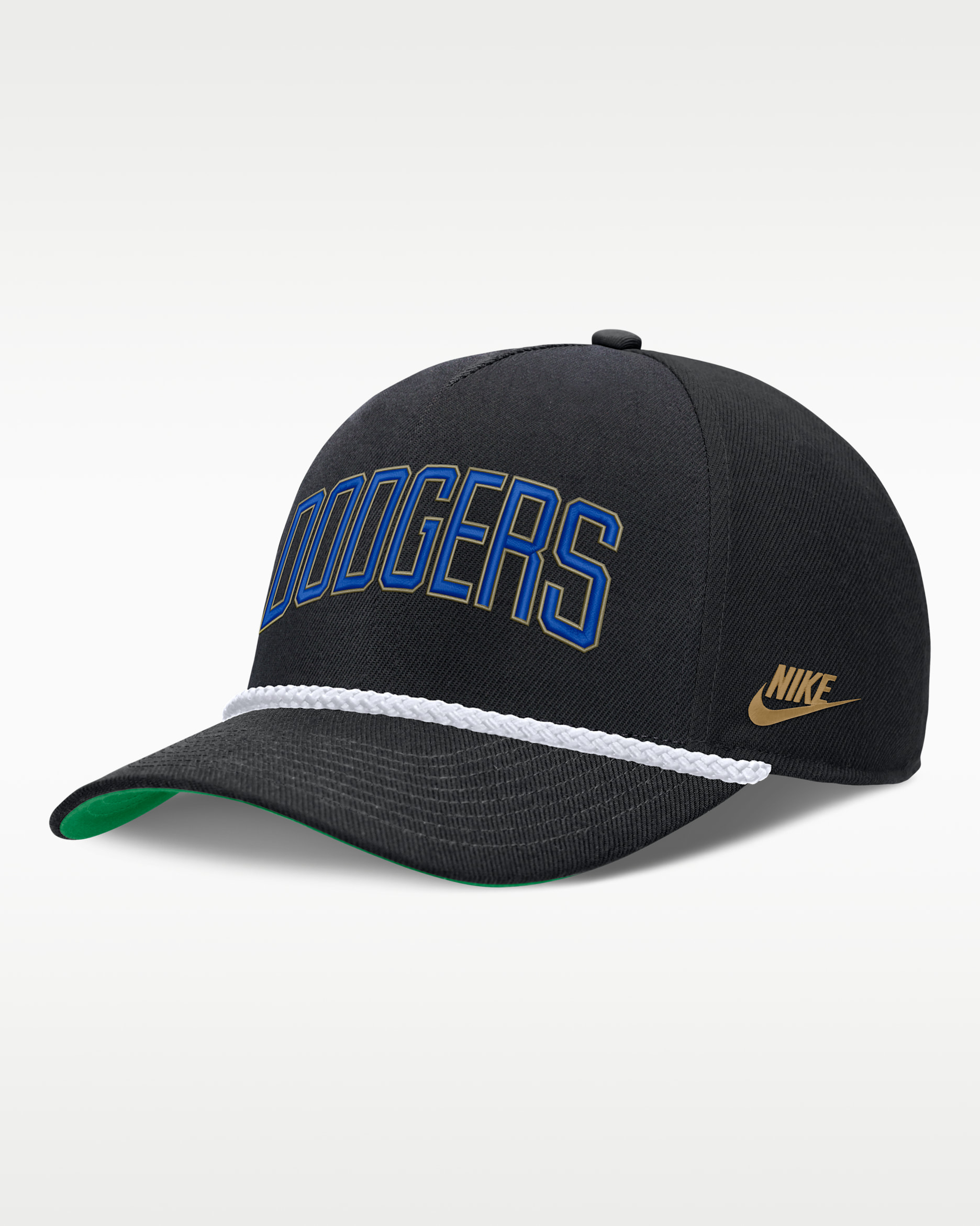 Brooklyn Dodgers Rise Men's Nike MLB Adjustable Hat - Black
