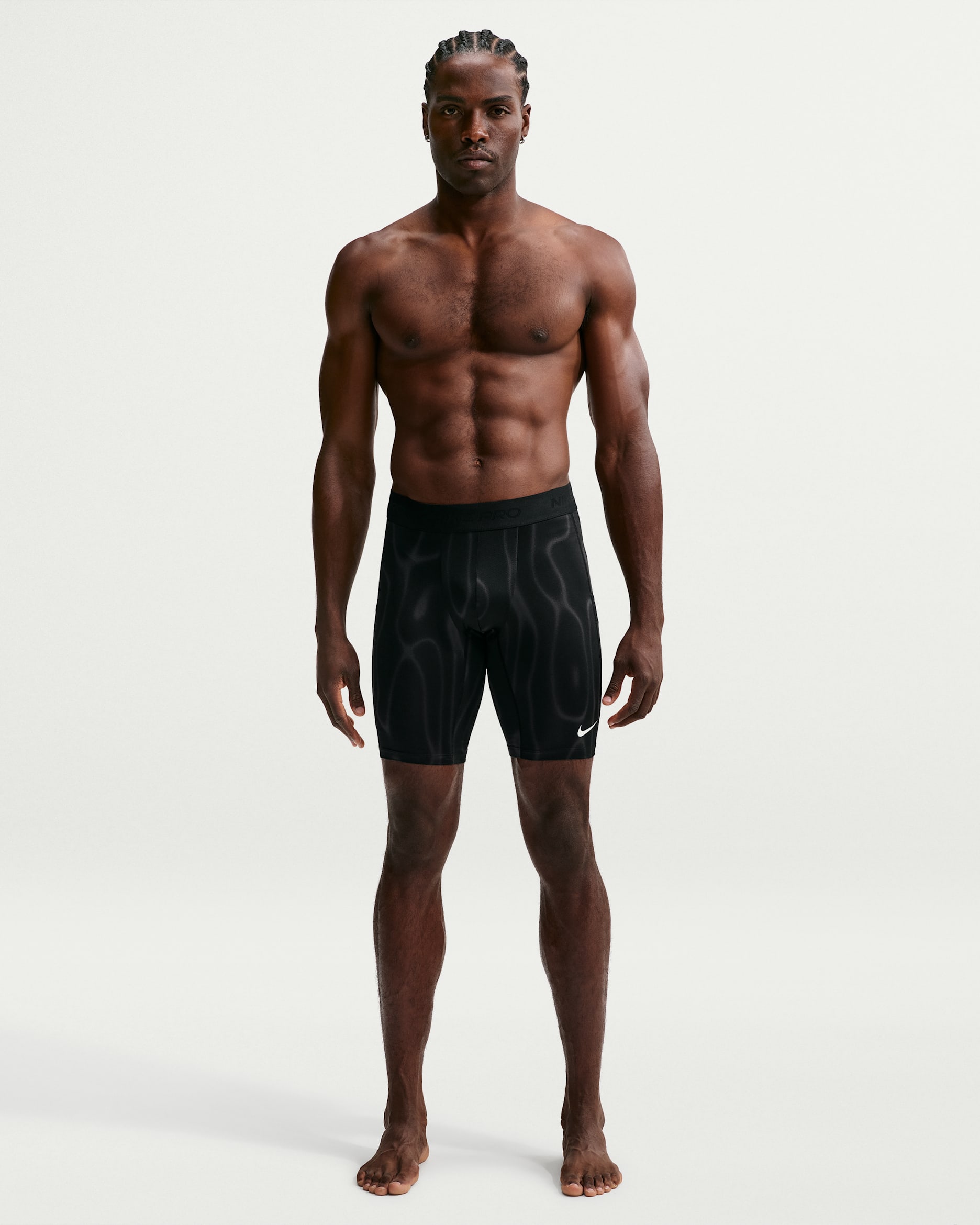 Shorts de entrenamiento largos para hombre Nike Pro - Negro