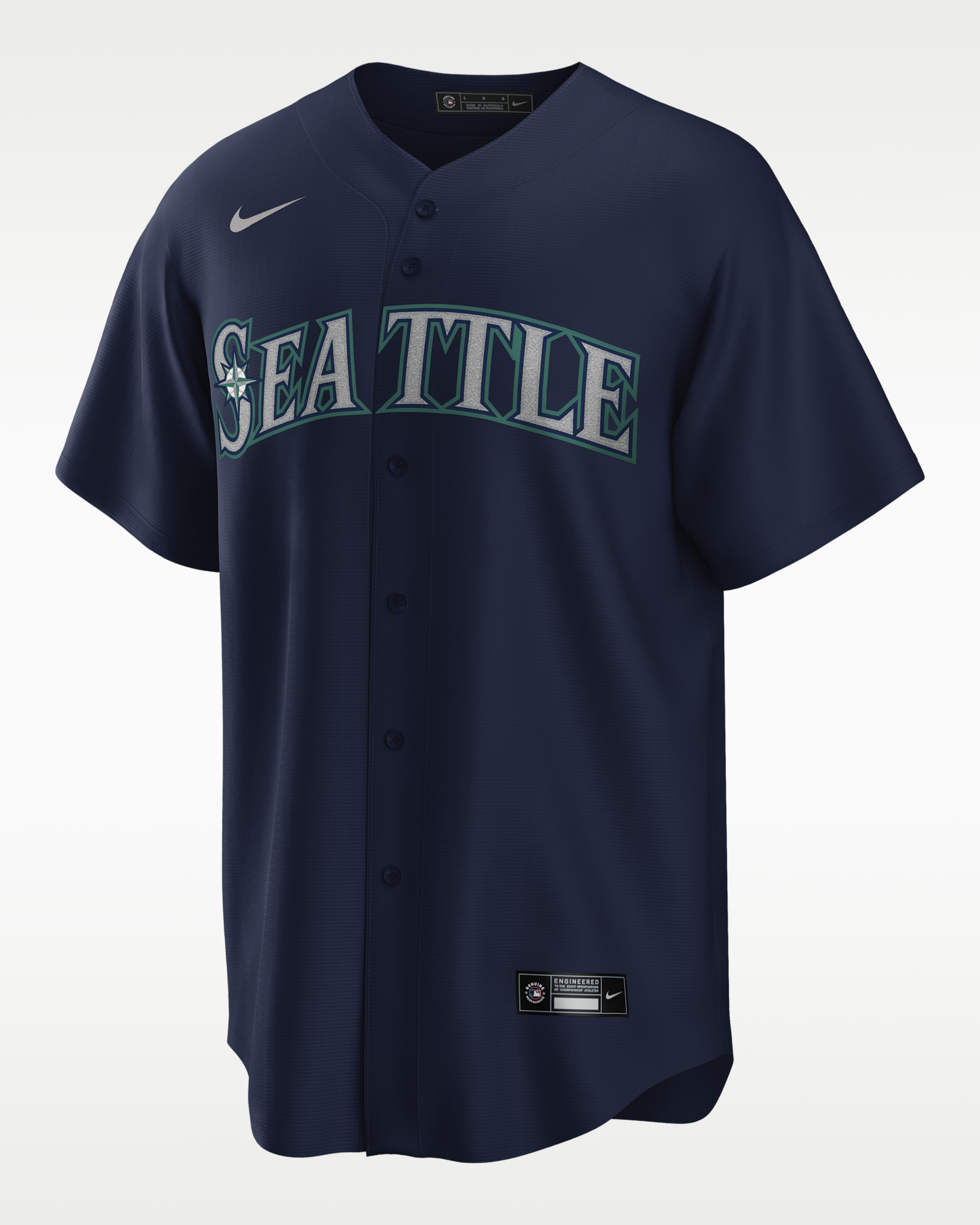 Camiseta de béisbol réplica para hombre MLB Seattle Mariners - Azul marino