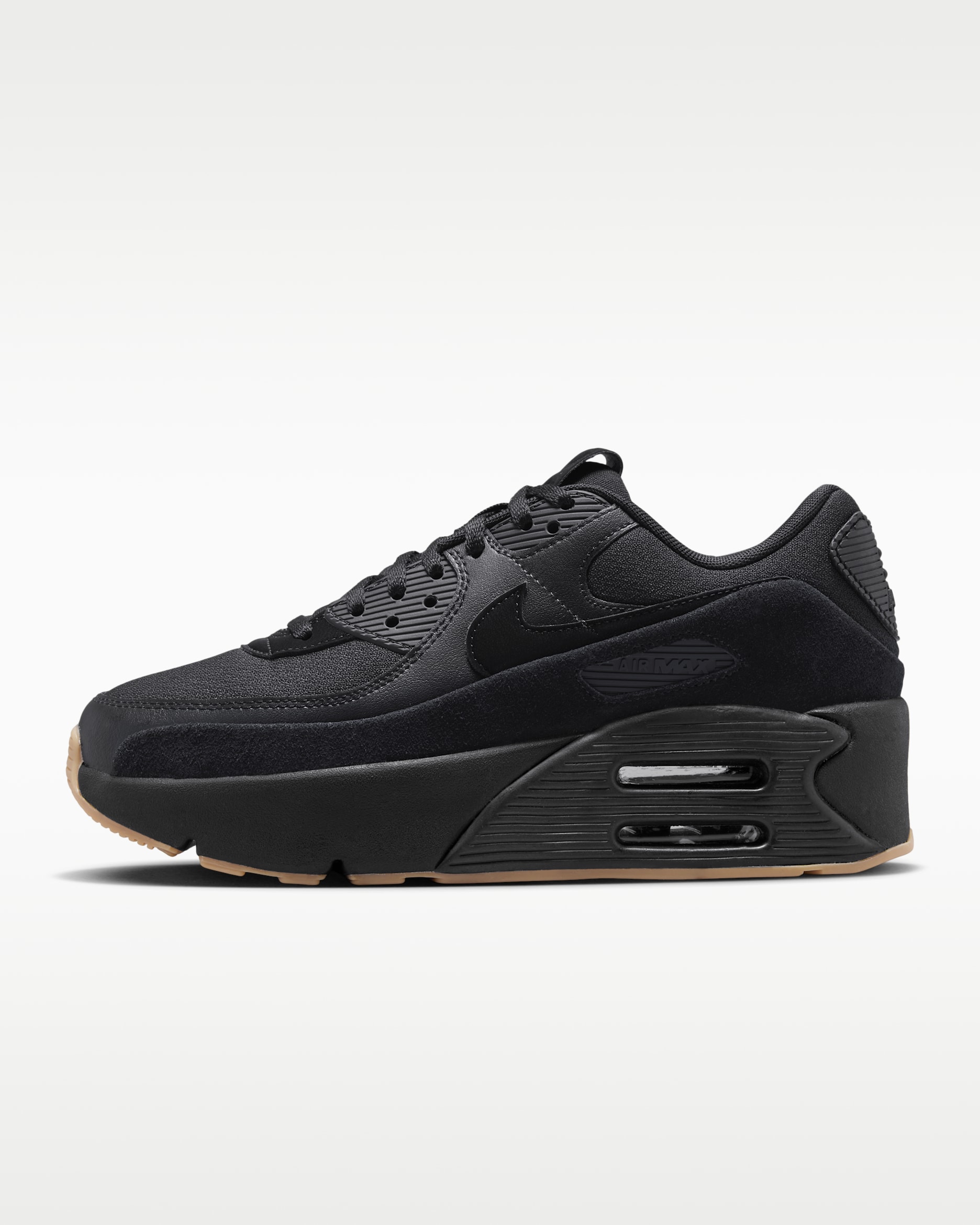 Nike Air Max 90 LV8 Women's Shoes - Black/Gum Medium Brown/Anthracite