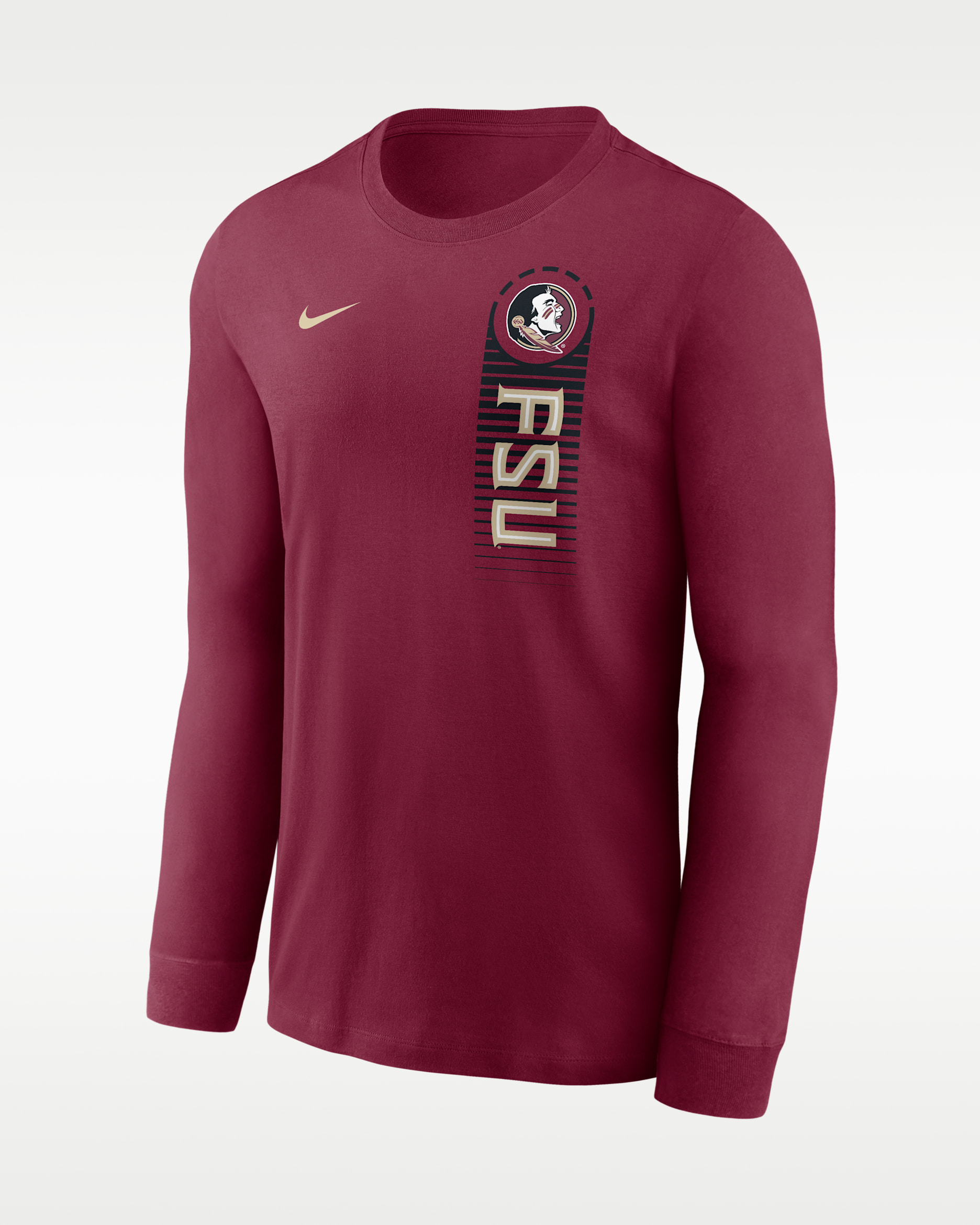 Florida State Primetime Men's Nike College Long-Sleeve T-Shirt - Garnet