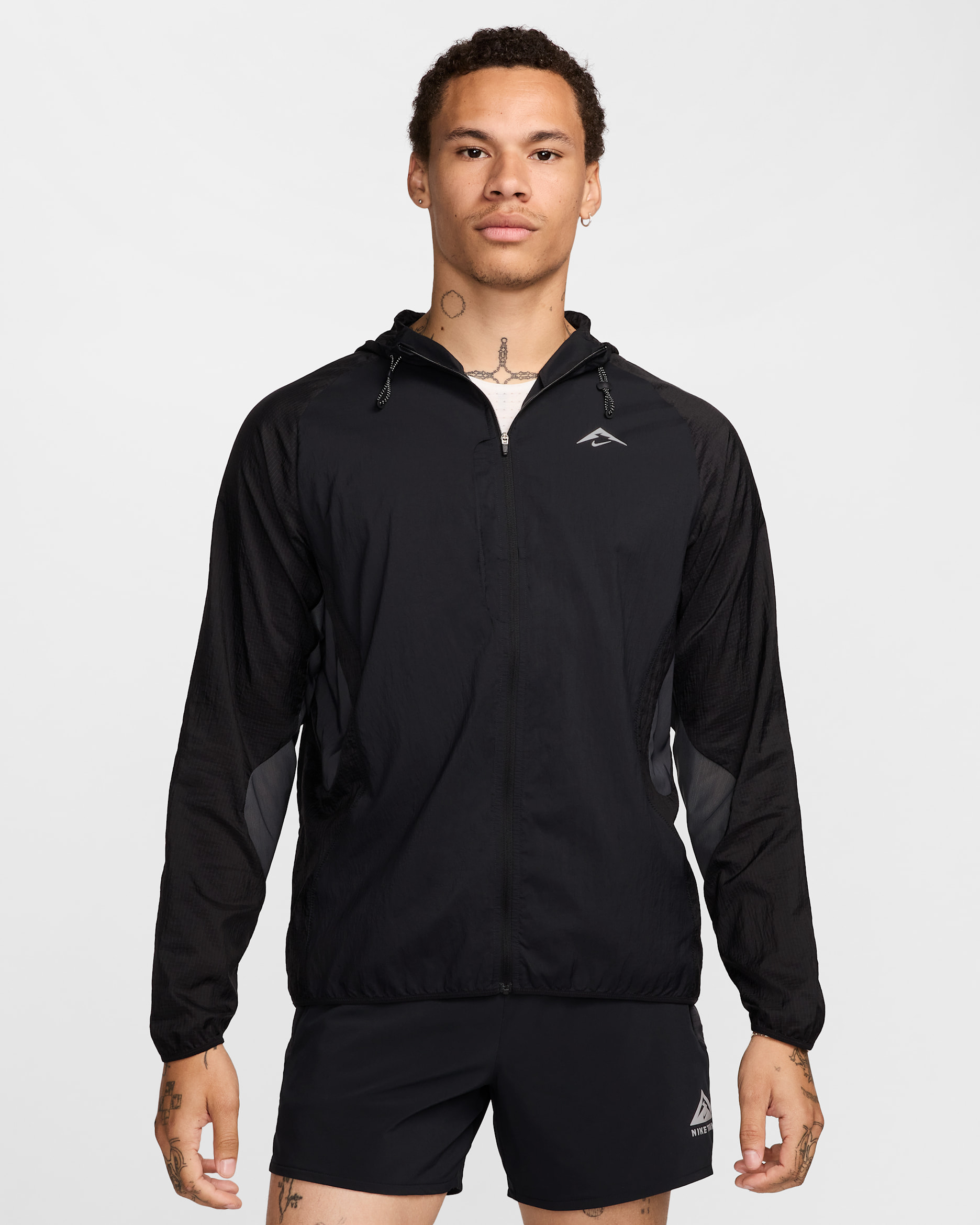 Chamarra de correr para hombre ACG Trail Aireez - Negro/Antracita/Blanco cumbre
