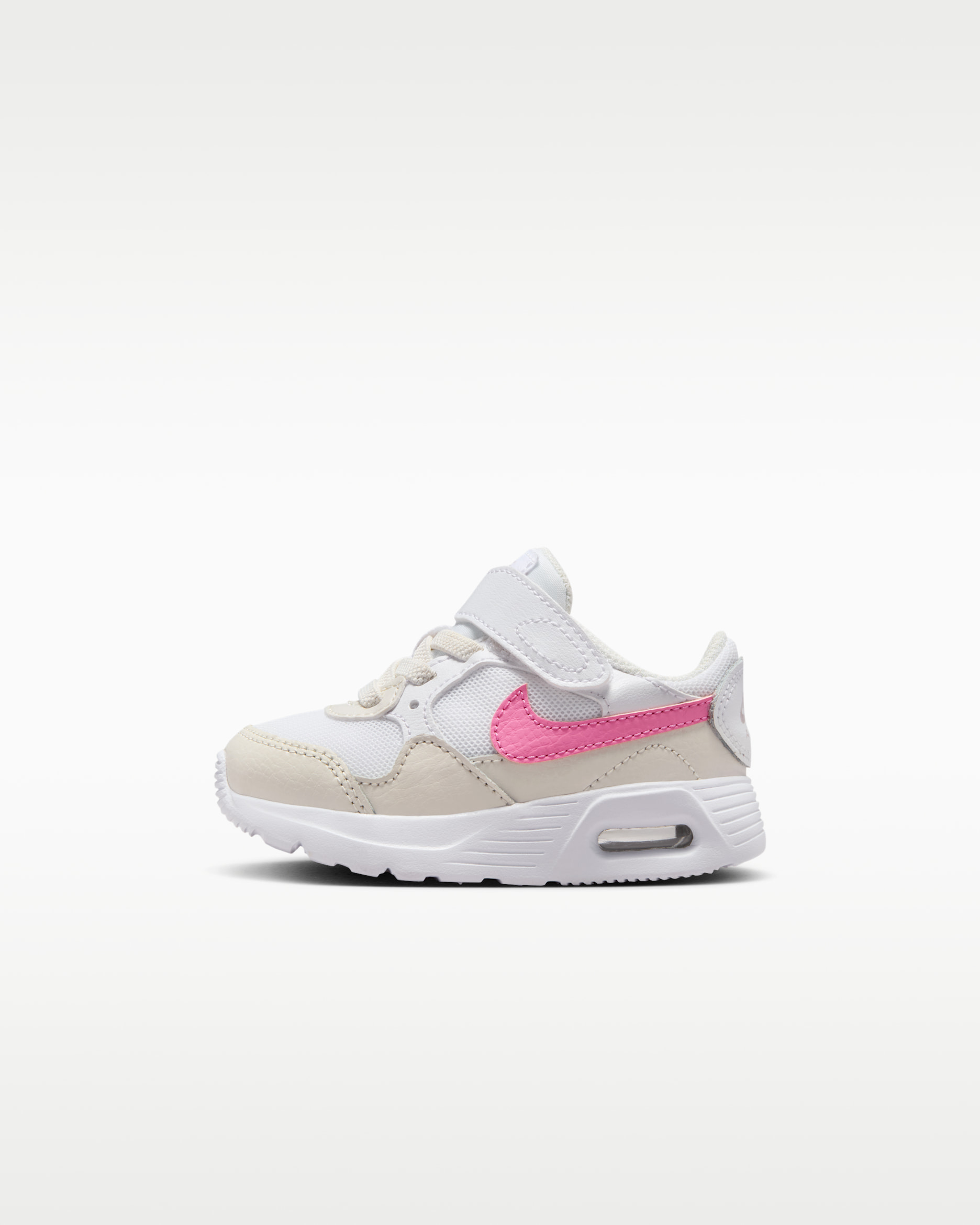 Tenis para bebé e infantil Nike Air Max SC - Blanco/Fantasma/Violeta platino/Rosa alegre