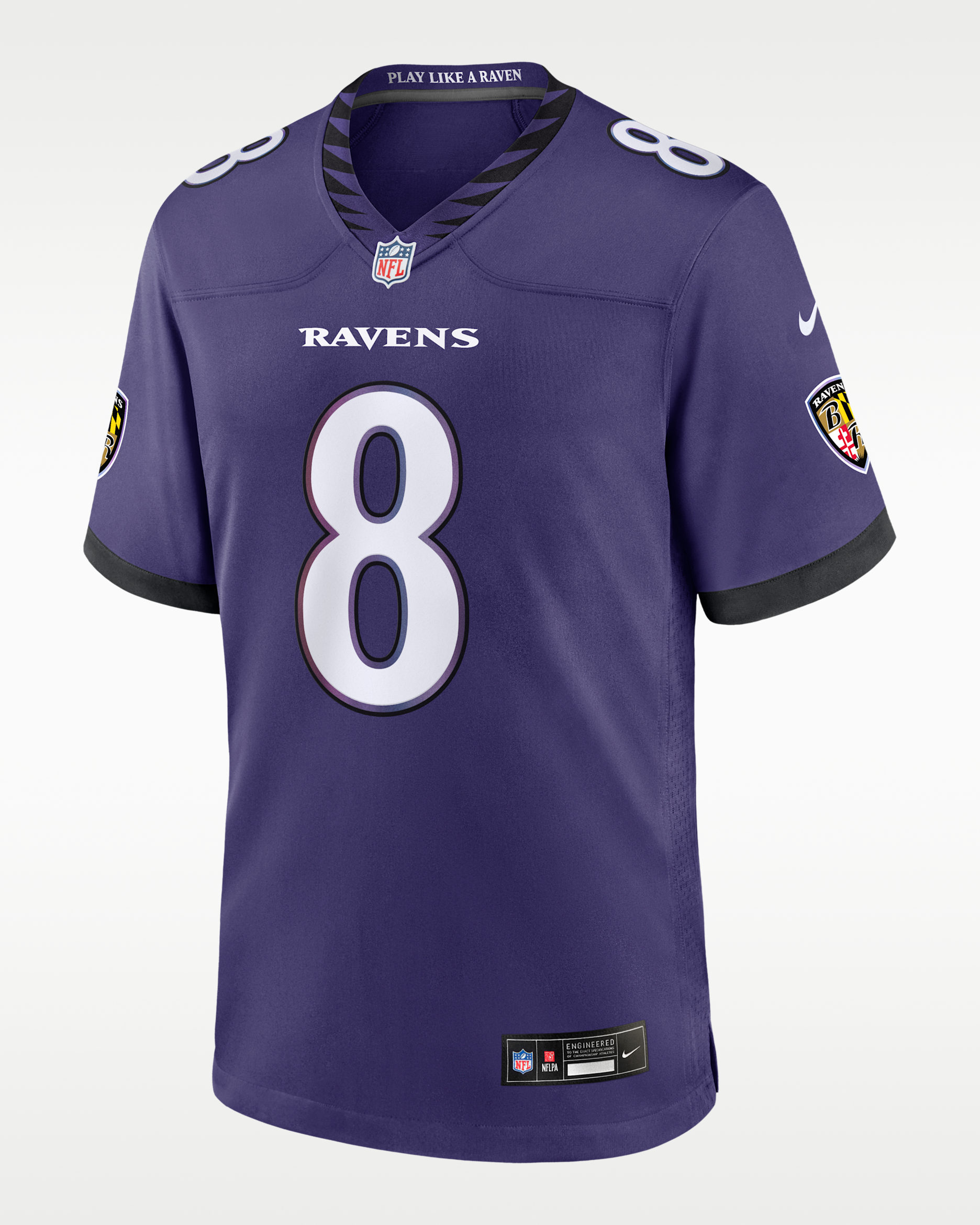 Lamar Jackson Baltimore Ravens Nike NFL Game-spillertrøje til mænd - New Orchid