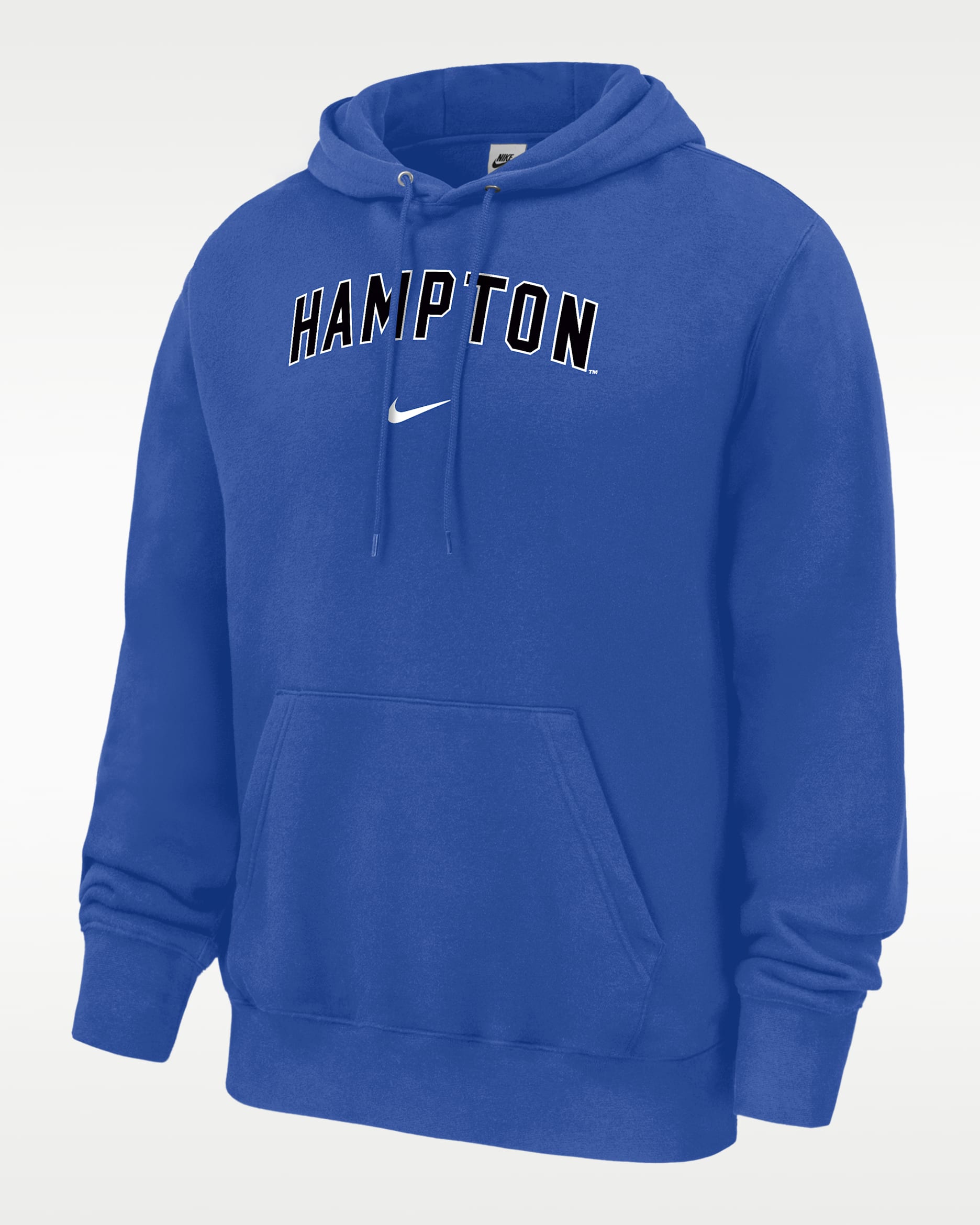 Nike College (Hampton University) Men's Fleece Pullover Hoodie - Game Royal