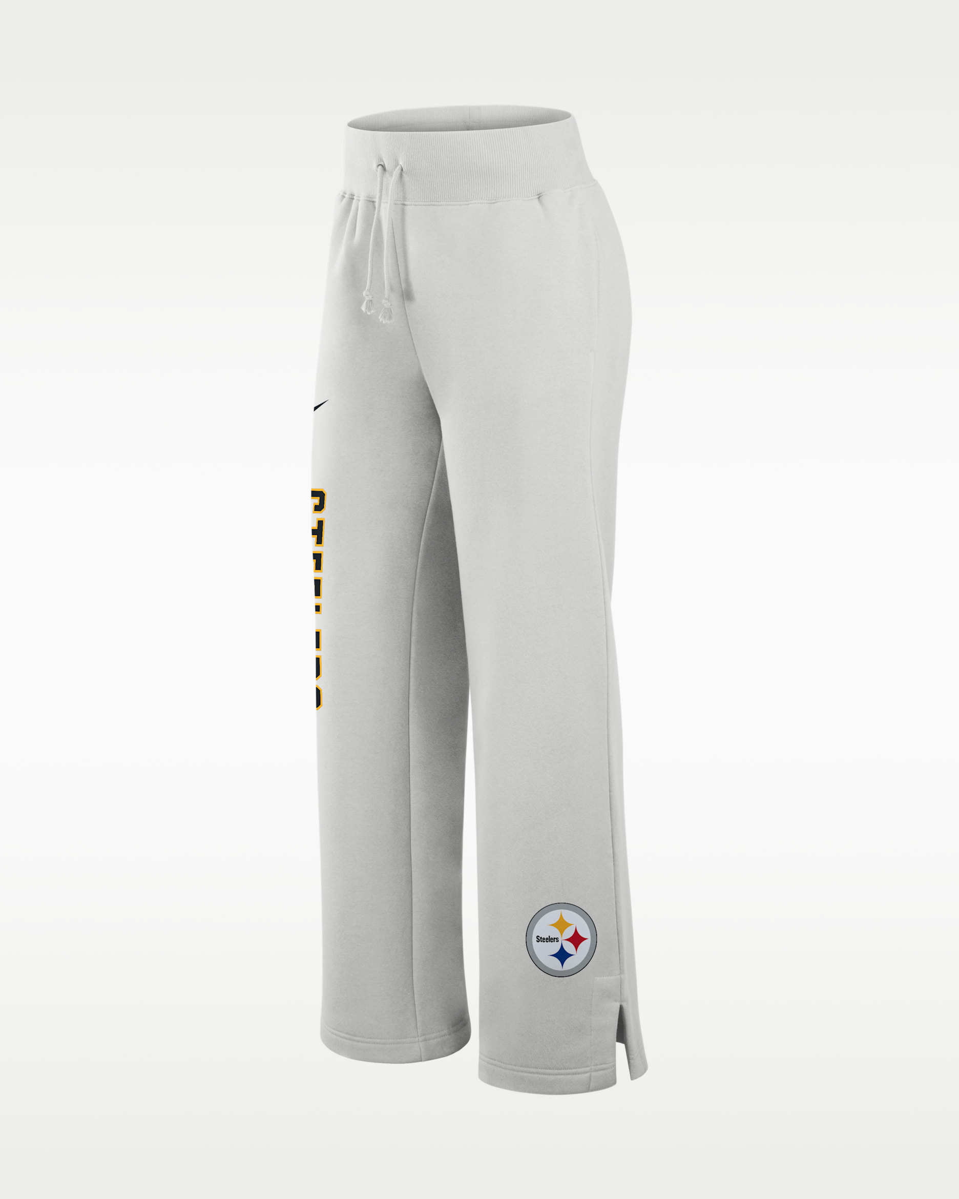 Pittsburgh Steelers Primetime Phoenix Wide-Leg Women's Nike NFL Sweatpants - Grey