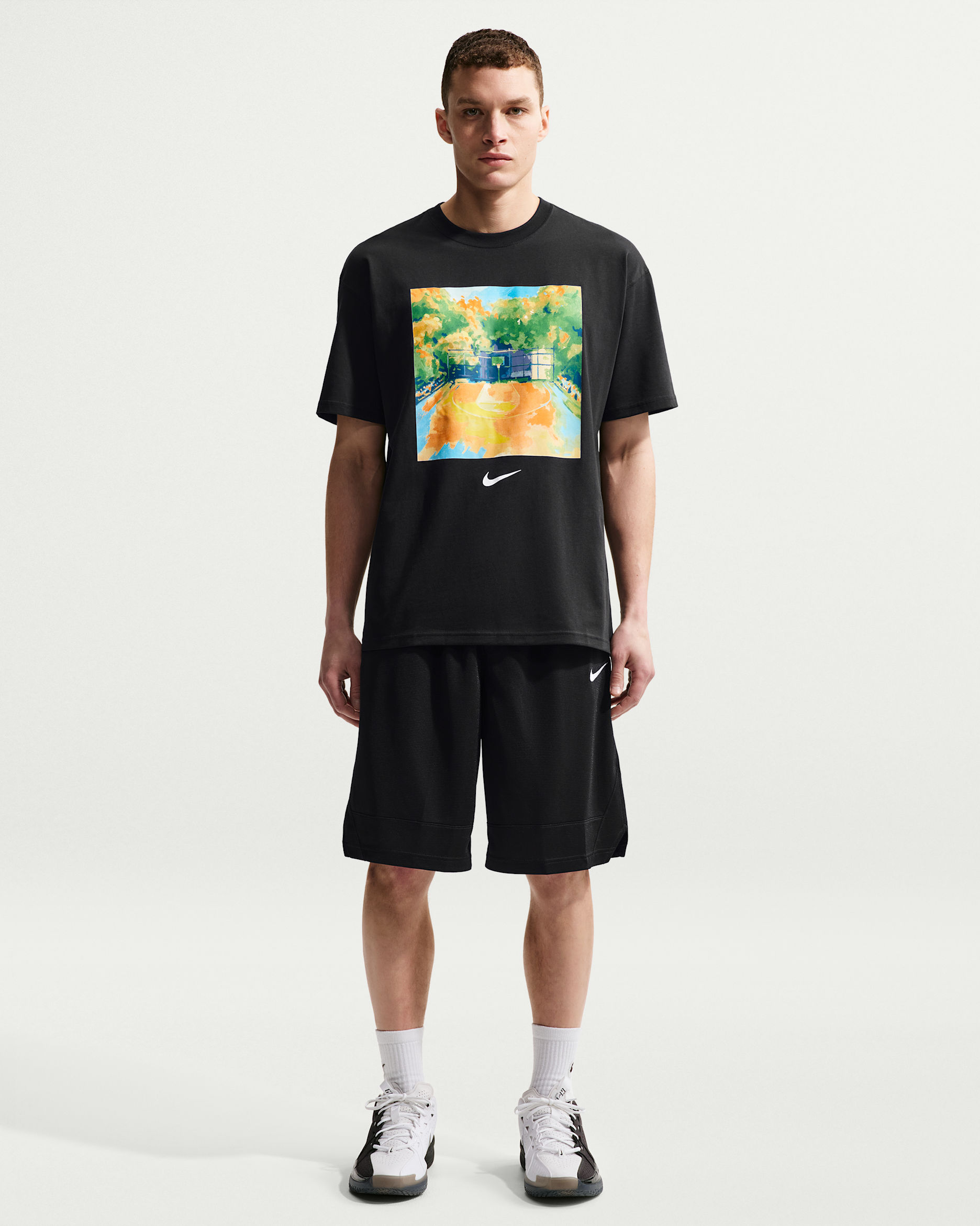 Nike Dri-FIT Icon Men's Basketball Shorts - Black/Black/White