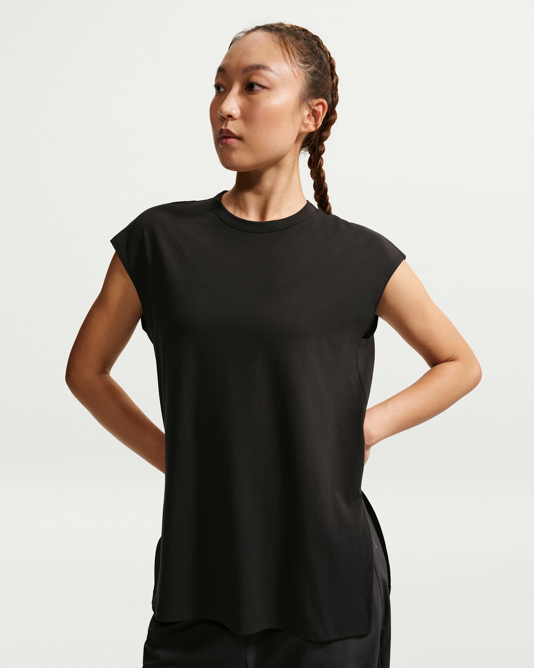 Nike 24.7 ImpossiblySoft Women's Dri-FIT Tank Top - Black/Black/Dark Smoke Grey