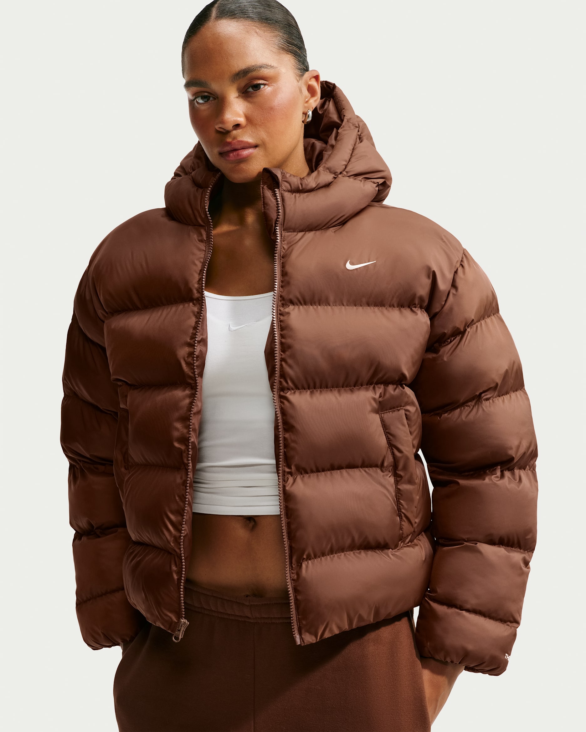 Nike Sportswear Therma-FIT Jacke (Damen) - Cacao Wow/Sail