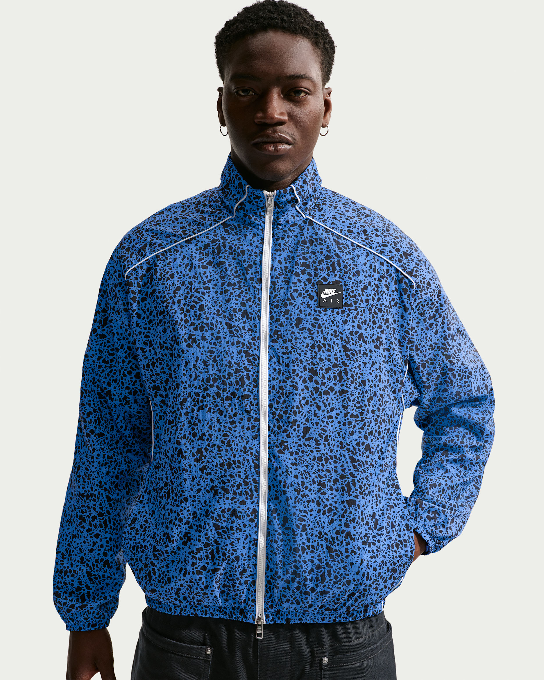 Nike Air Men's Woven Jacket - Blue Crystal