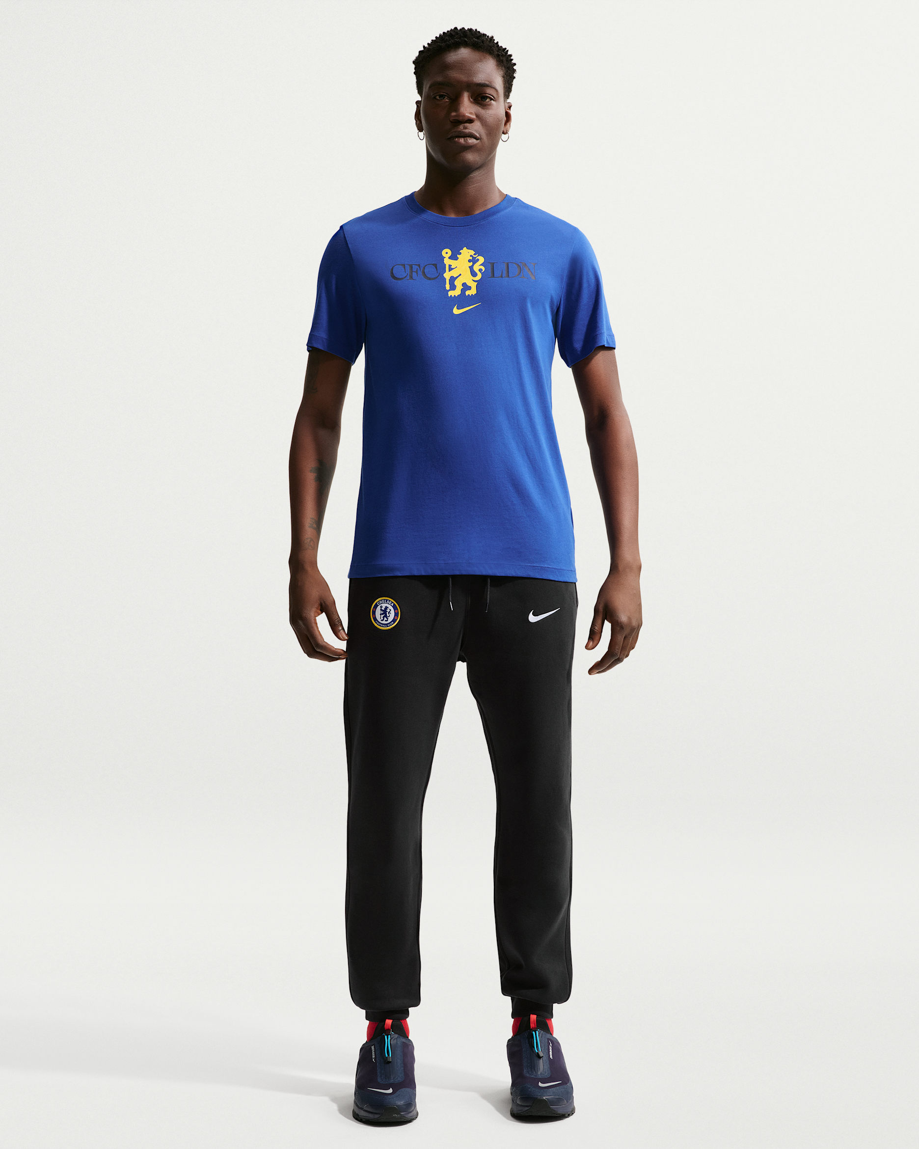 Men's Club Men's Nike Football Joggers - Pitch Blue/White