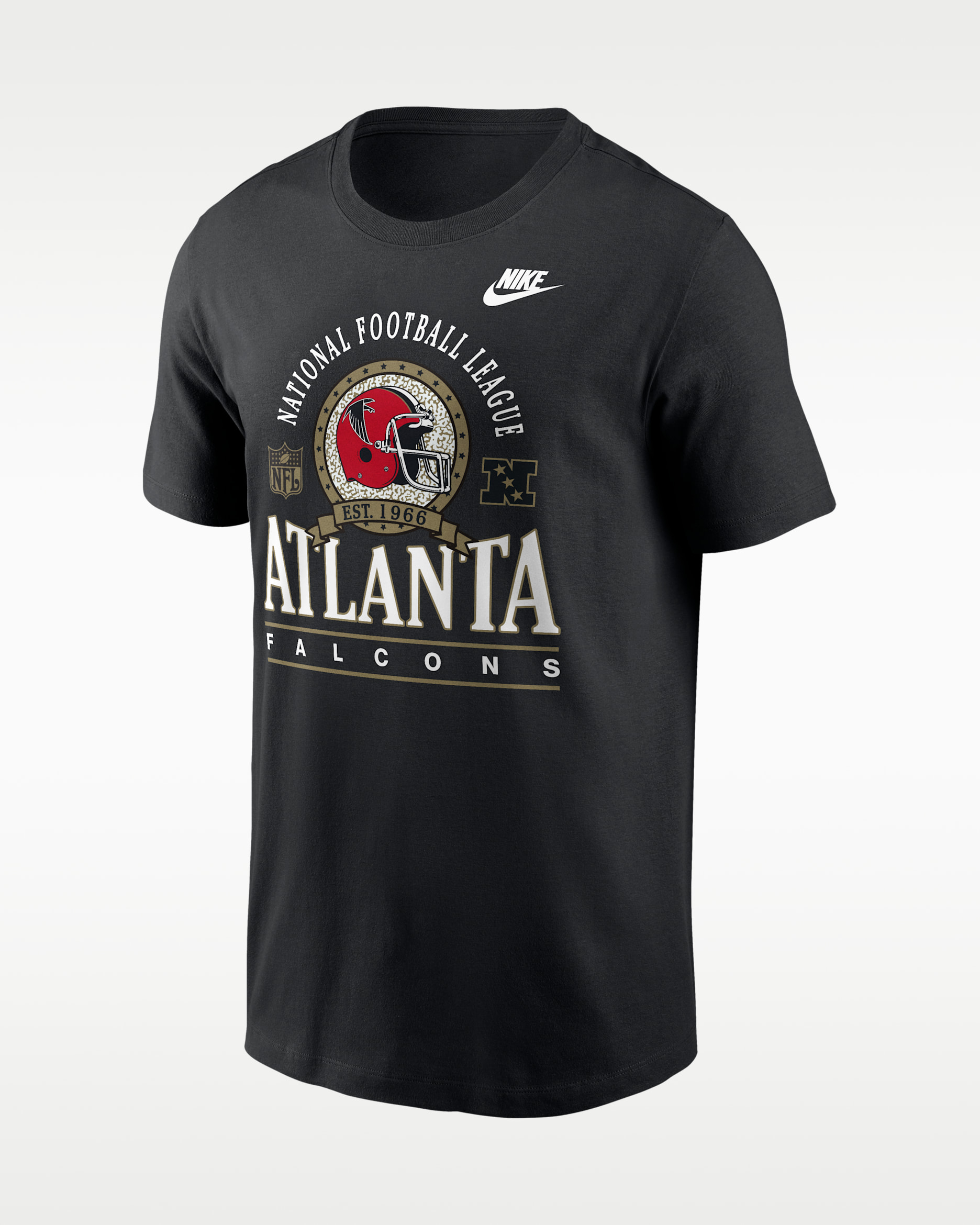 Playera Nike de la NFL para hombre Atlanta Falcons Rewind Essential - Negro