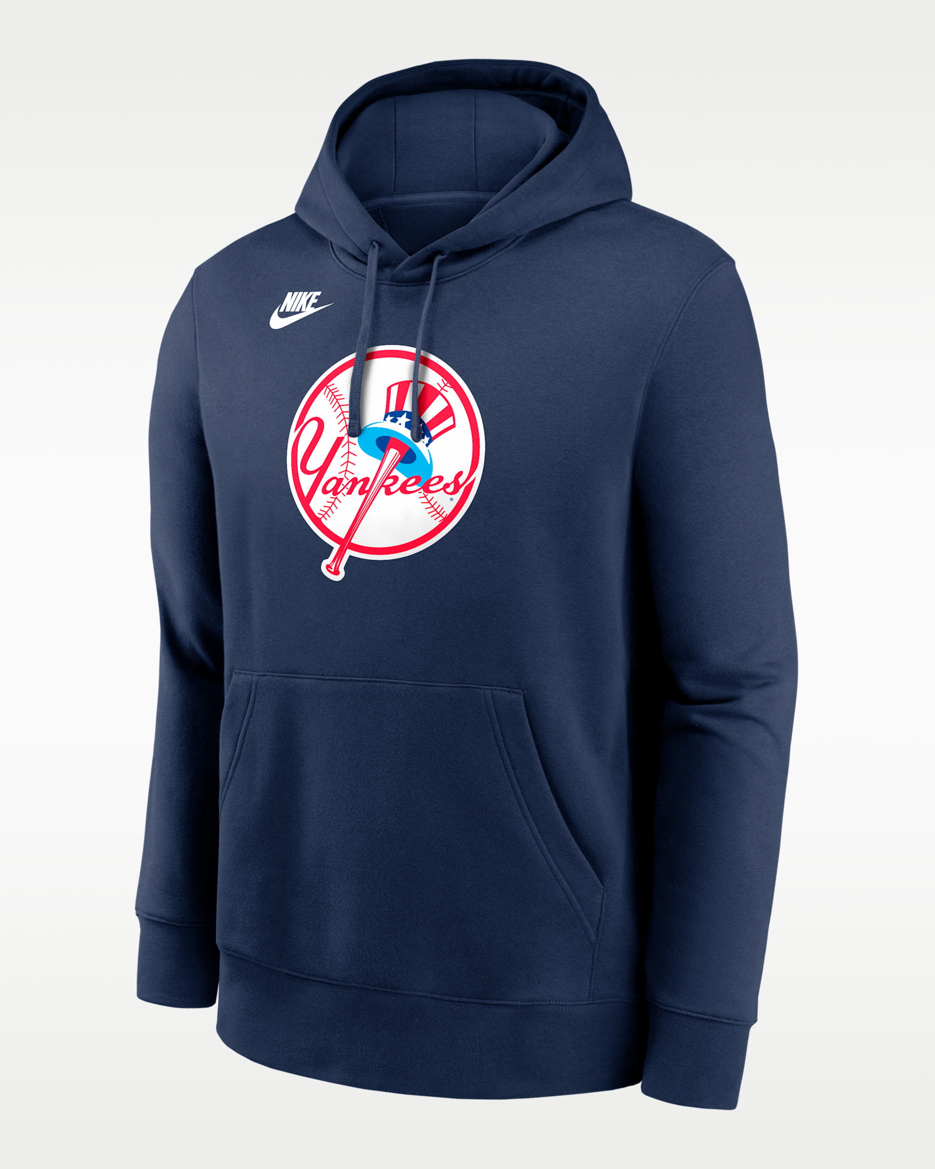 Sudadera con gorro sin cierre Nike de la MLB para hombre New York Yankees Cooperstown Logo Club - Azul marino