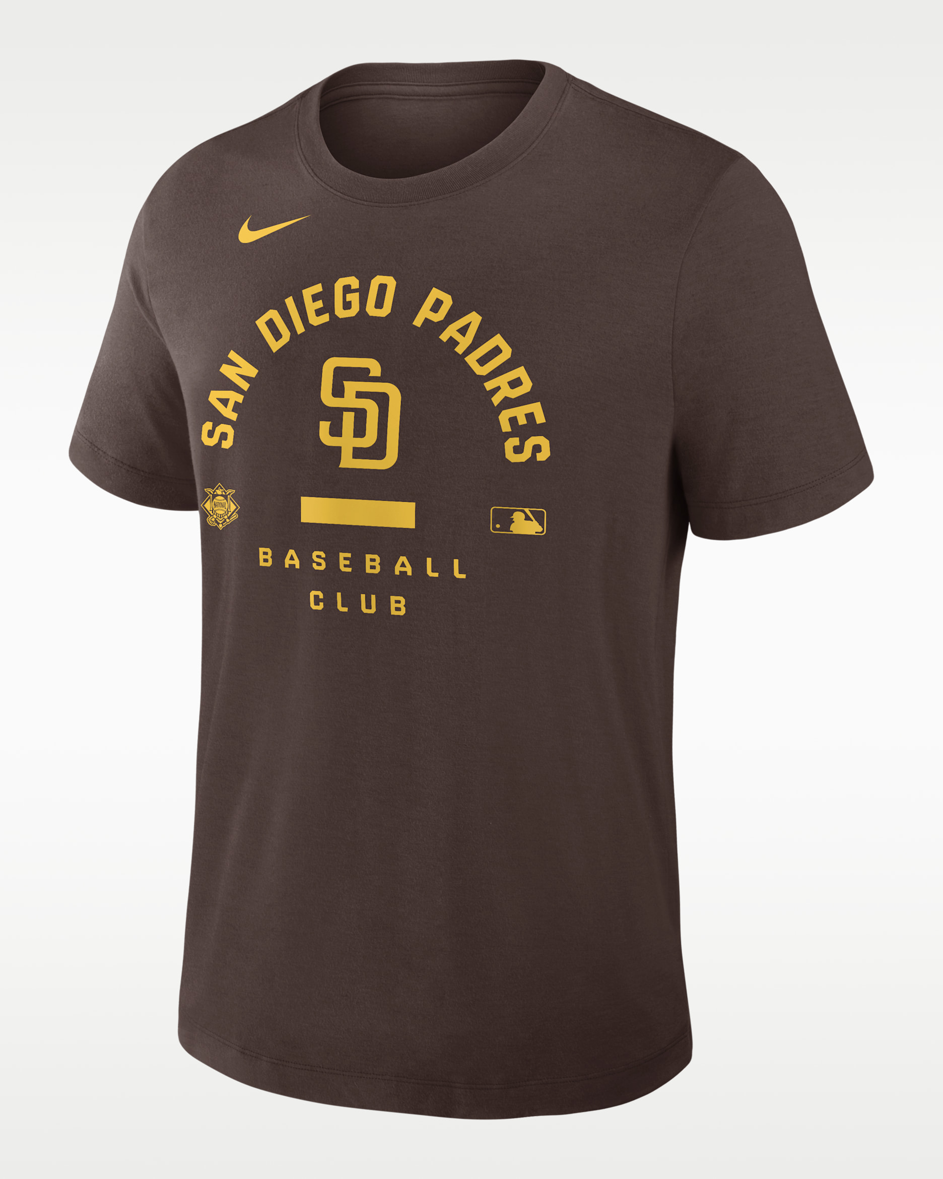 San Diego Padres Authentic Collection Early Work Men's Nike Dri-FIT MLB T-Shirt - Brown