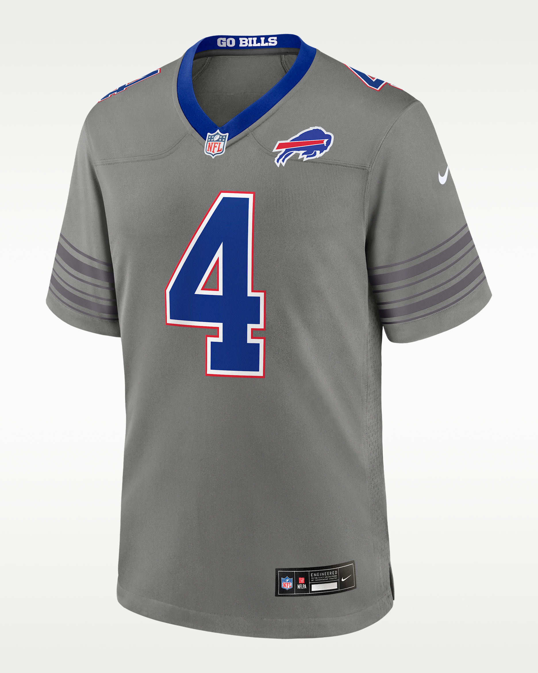 James Cook III Buffalo Bills Men's Nike NFL Game Jersey - Grey