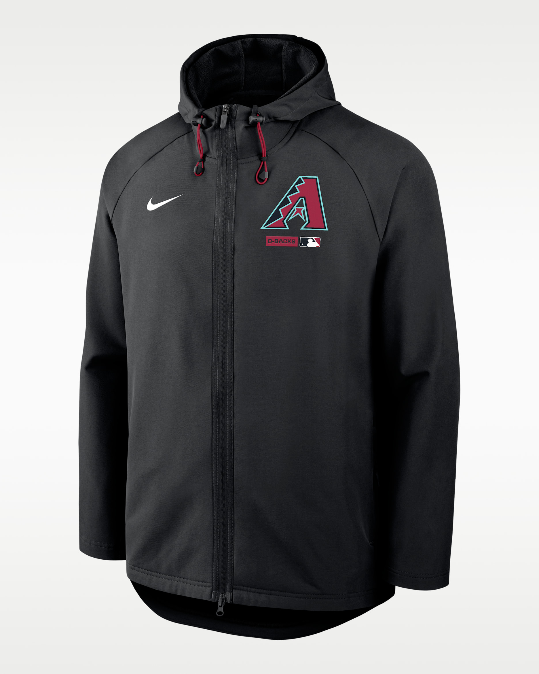 Arizona Diamondbacks Authentic Collection Men's Nike Therma-FIT MLB Full-Zip Hooded Jacket - Black
