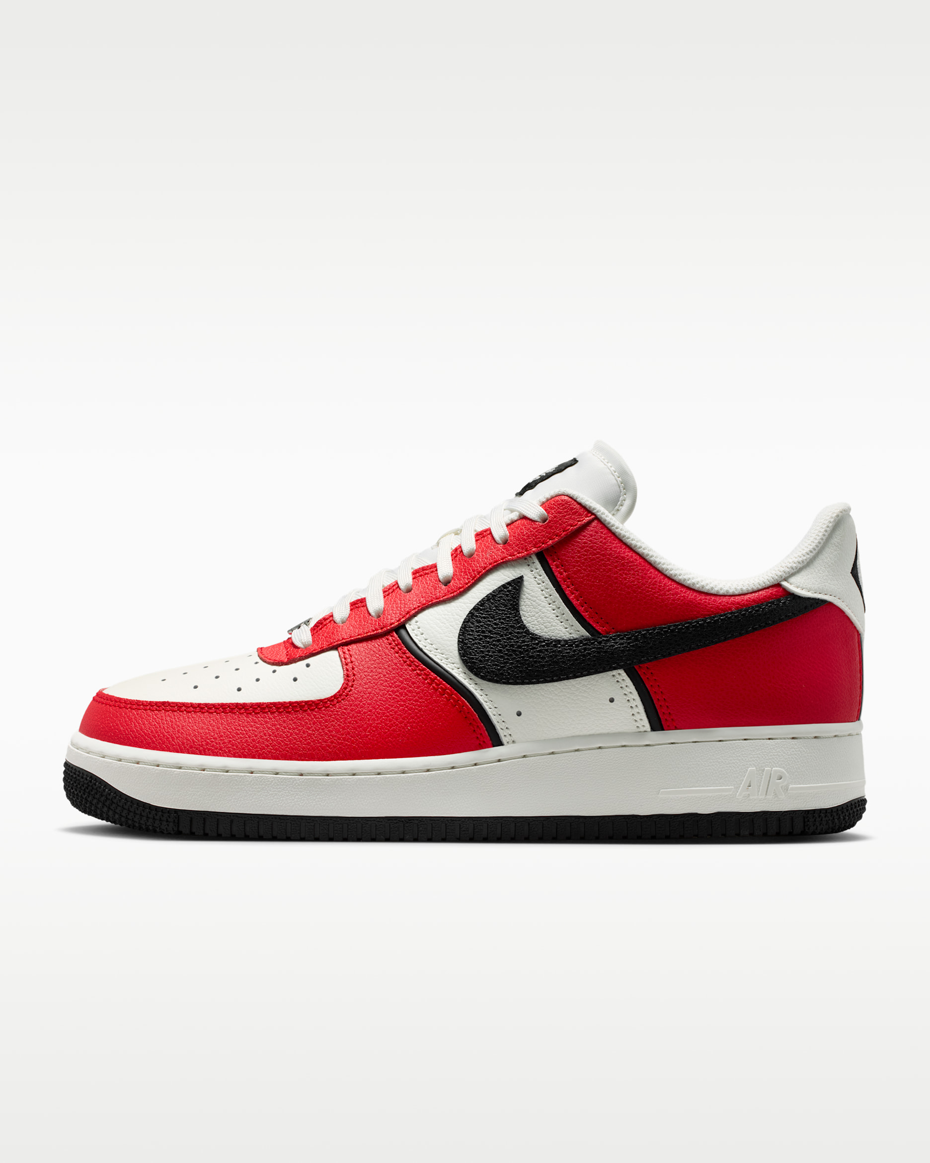 Nike Air Force 1 '07 LV8 Men's Shoes - University Red/Sail/Metallic Silver/Black