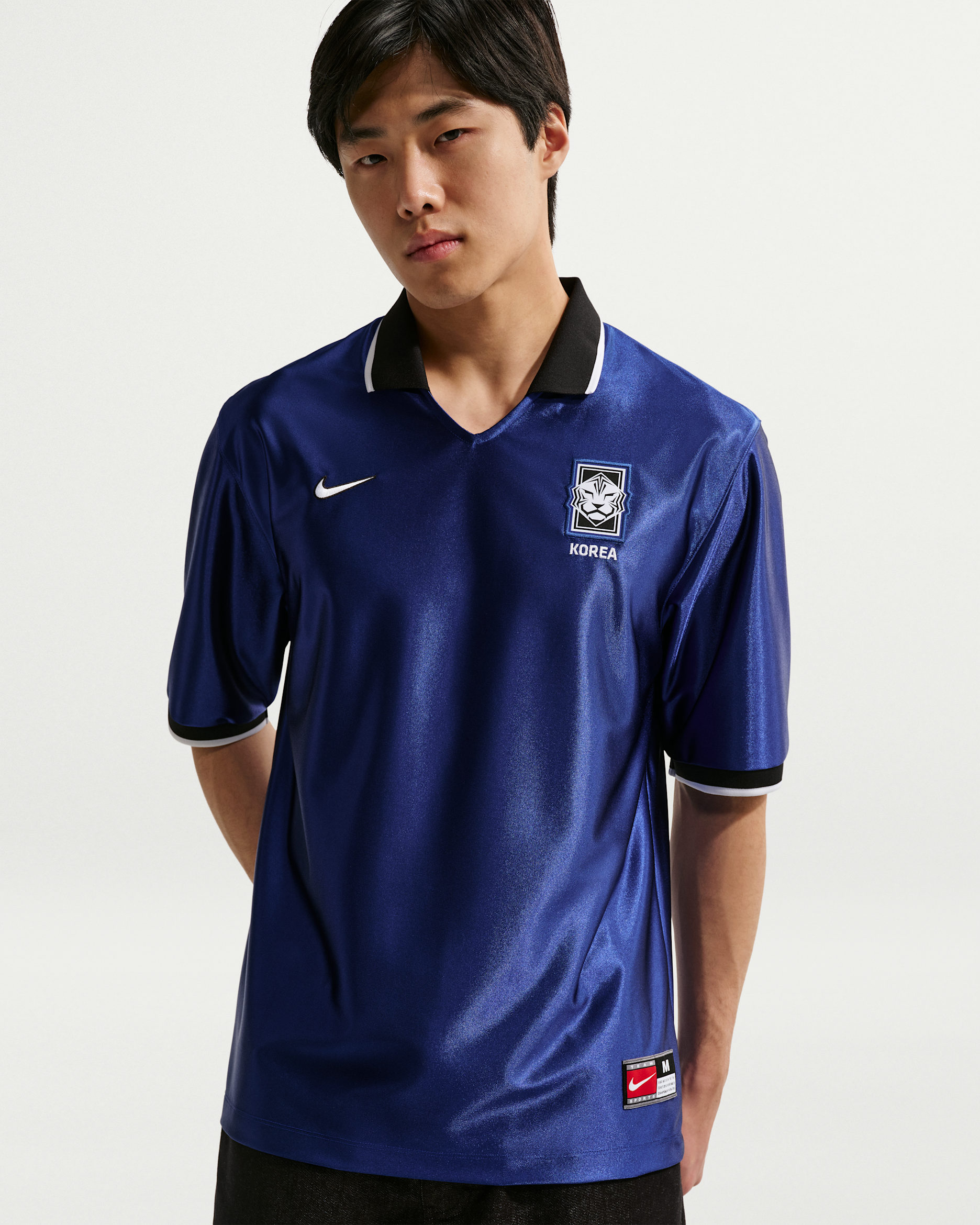 Korea Energy Men's Nike Dri-FIT Short-Sleeve Soccer Top - Global Blue/Black/White