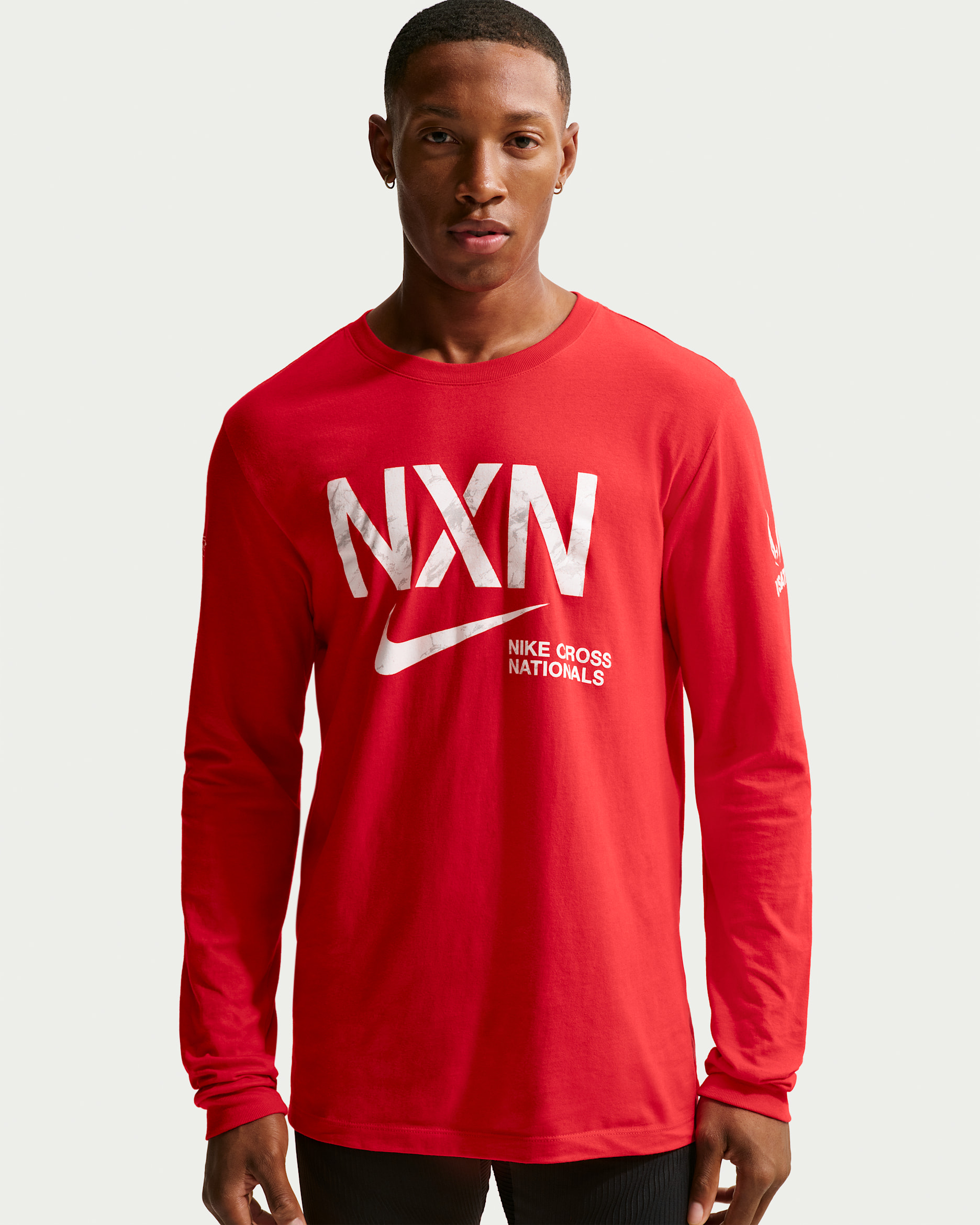 Nike 2025 NXN Men's Long-Sleeve Running T-Shirt - University Red