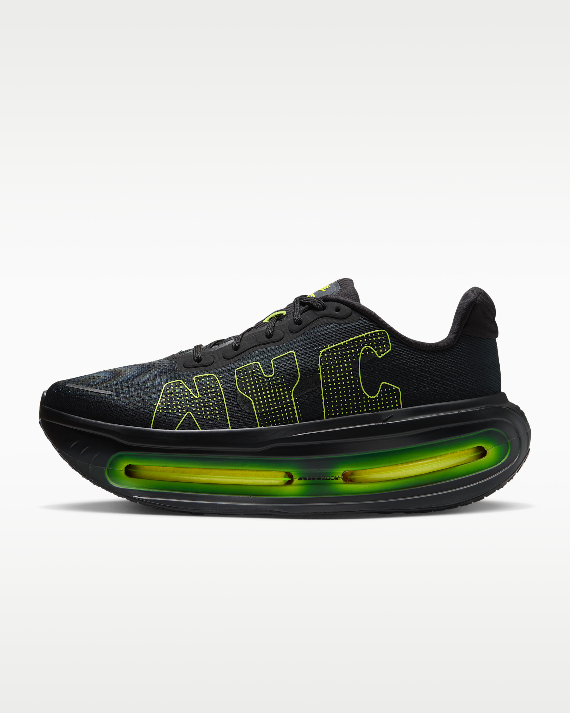 Nike Vomero Premium Men's Road Running Shoes - Black/Black/Lemon Venom
