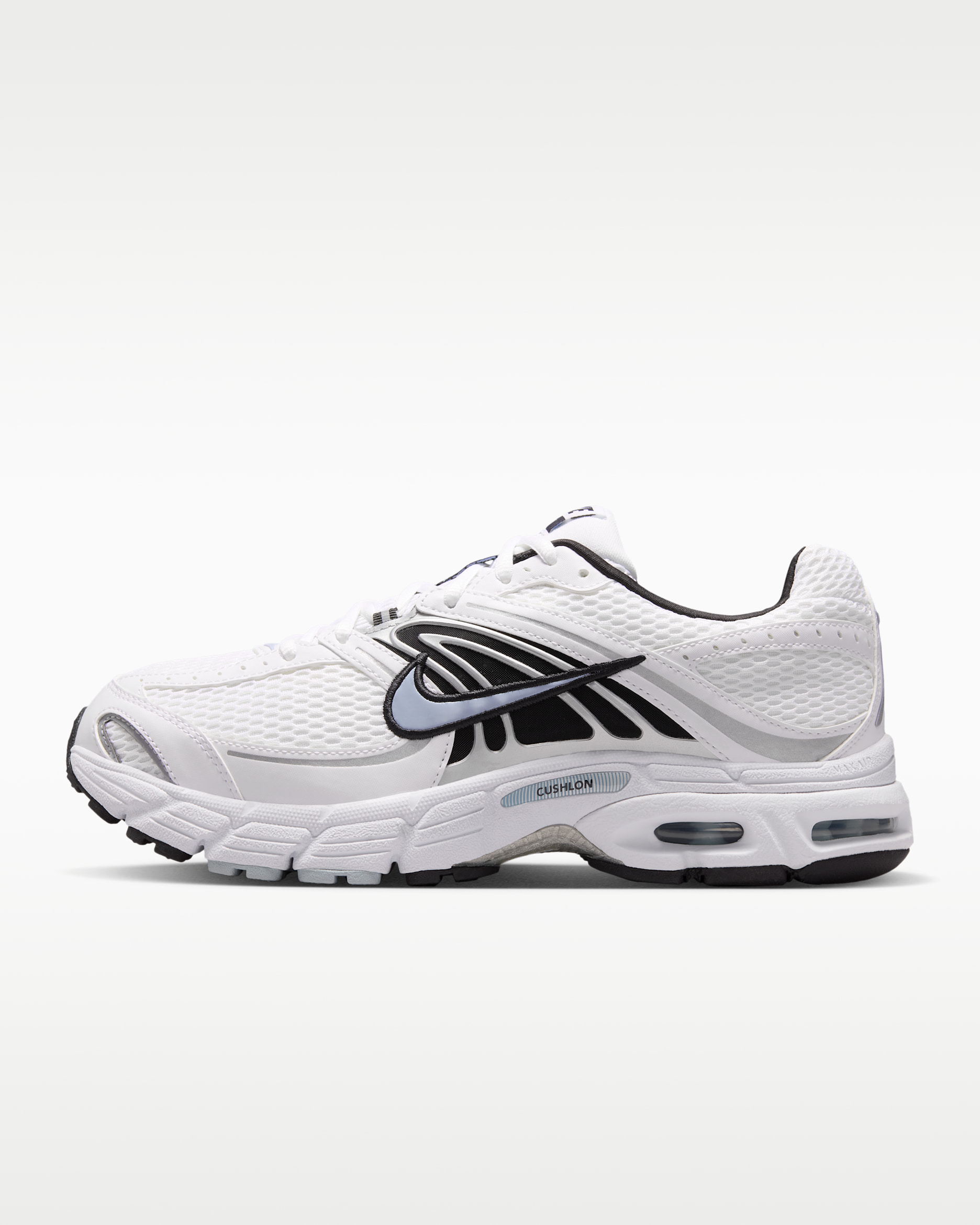 Chaussures Nike Air Max Moto 2K pour homme - Blanc/Light Armory Blue/Metallic Silver/Noir