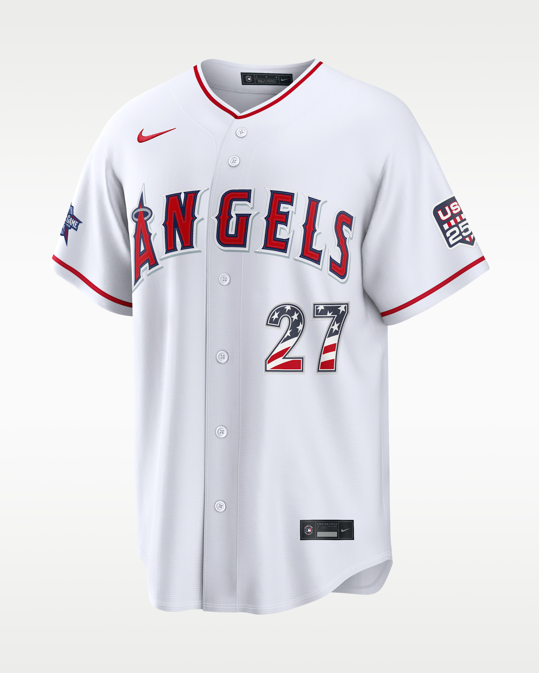 Mike Trout Los Angeles Angels 2026 All-Star Game Men's Nike MLB Stadium Jersey - White