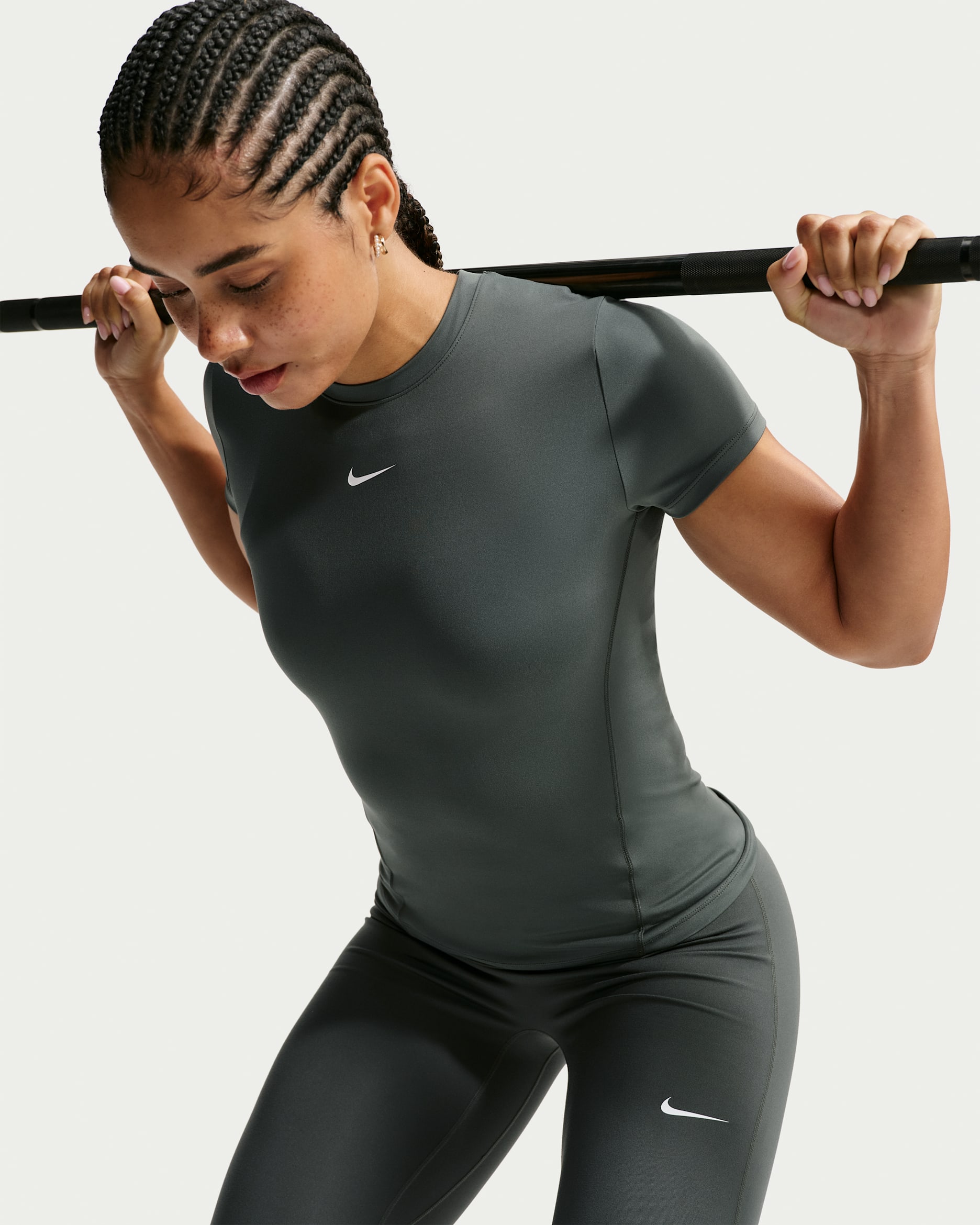 Nike One Fitted – Donna - Camo Green/Bianco