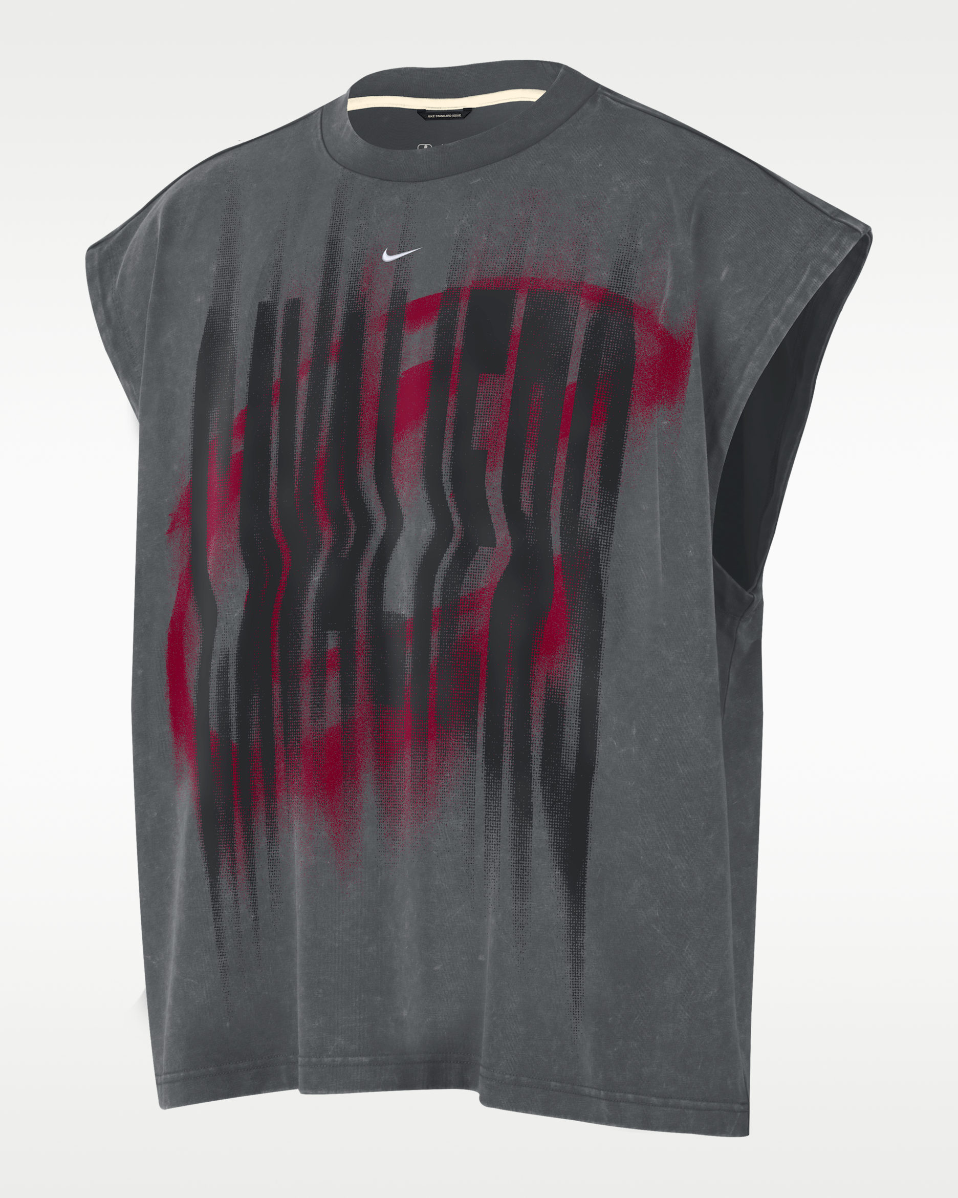 Camiseta de básquetbol sin mangas para hombre Cleveland Cavaliers Standard Issue - Gris hierro/Blanco