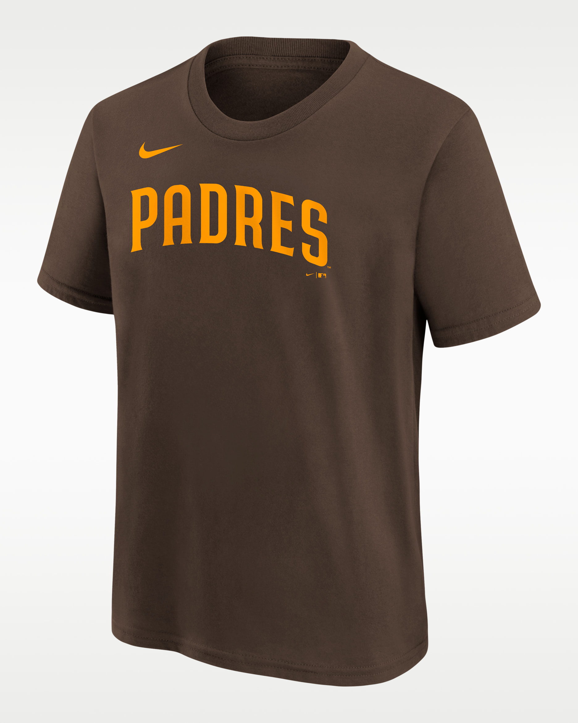 San Diego Padres Wordmark Big Kids' Nike MLB T-Shirt - Brown