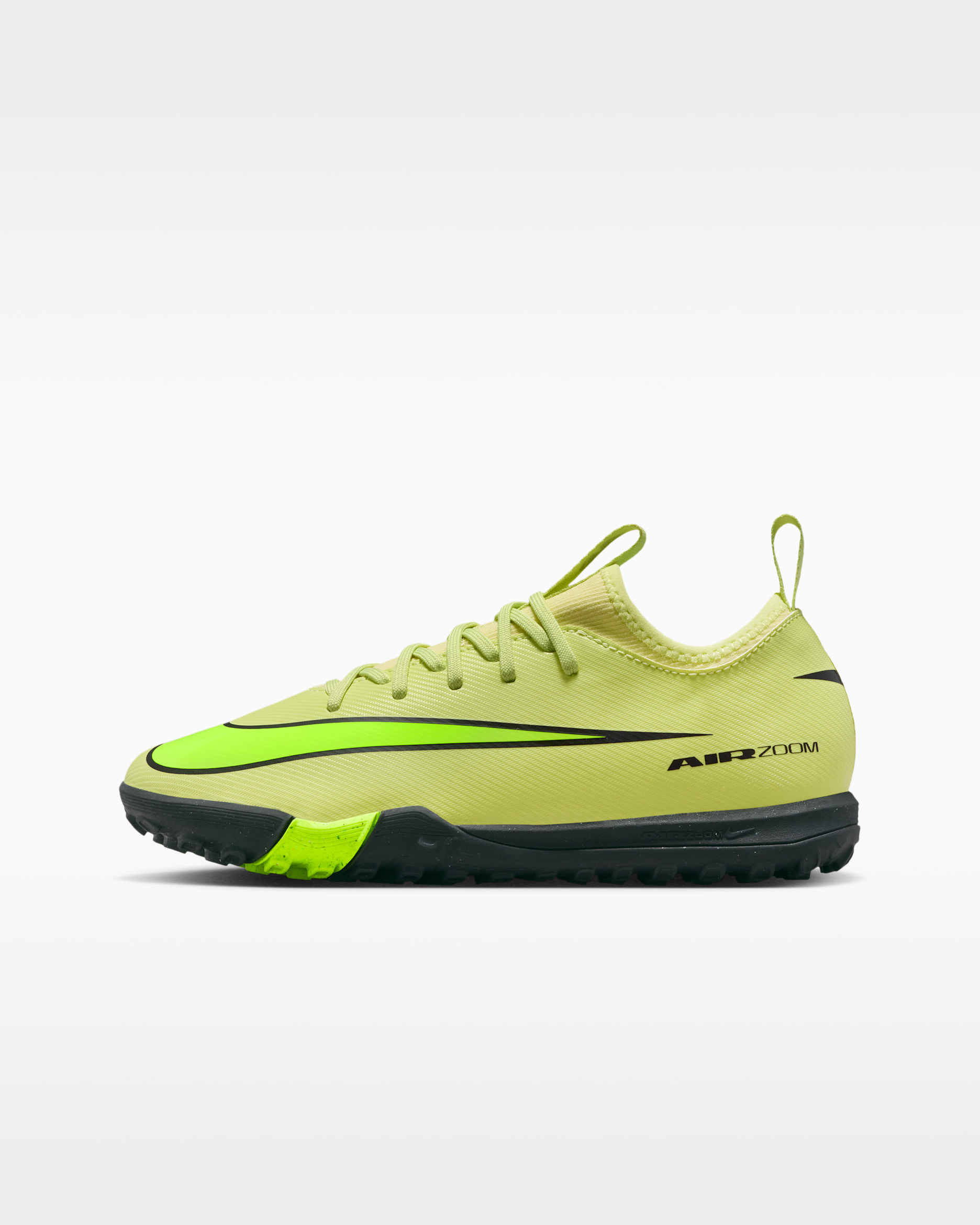 Nike Jr. Mercurial Vapor 16 Academy Younger/Older Kids' Turf Low-Top Football Shoes - Limelight/Hyper Crimson/Volt