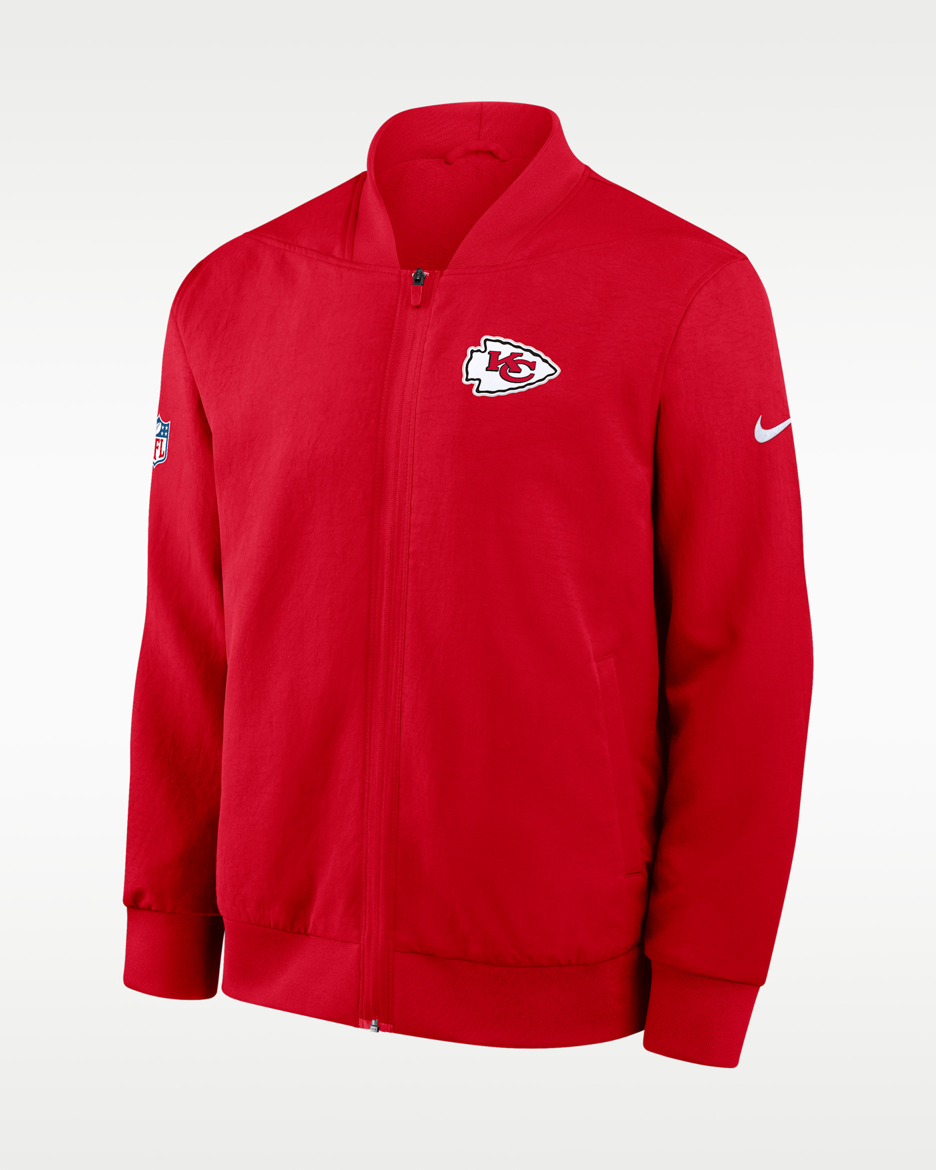 Kansas City Chiefs Sideline Men's Nike NFL Full-Zip Bomber Jacket - Red