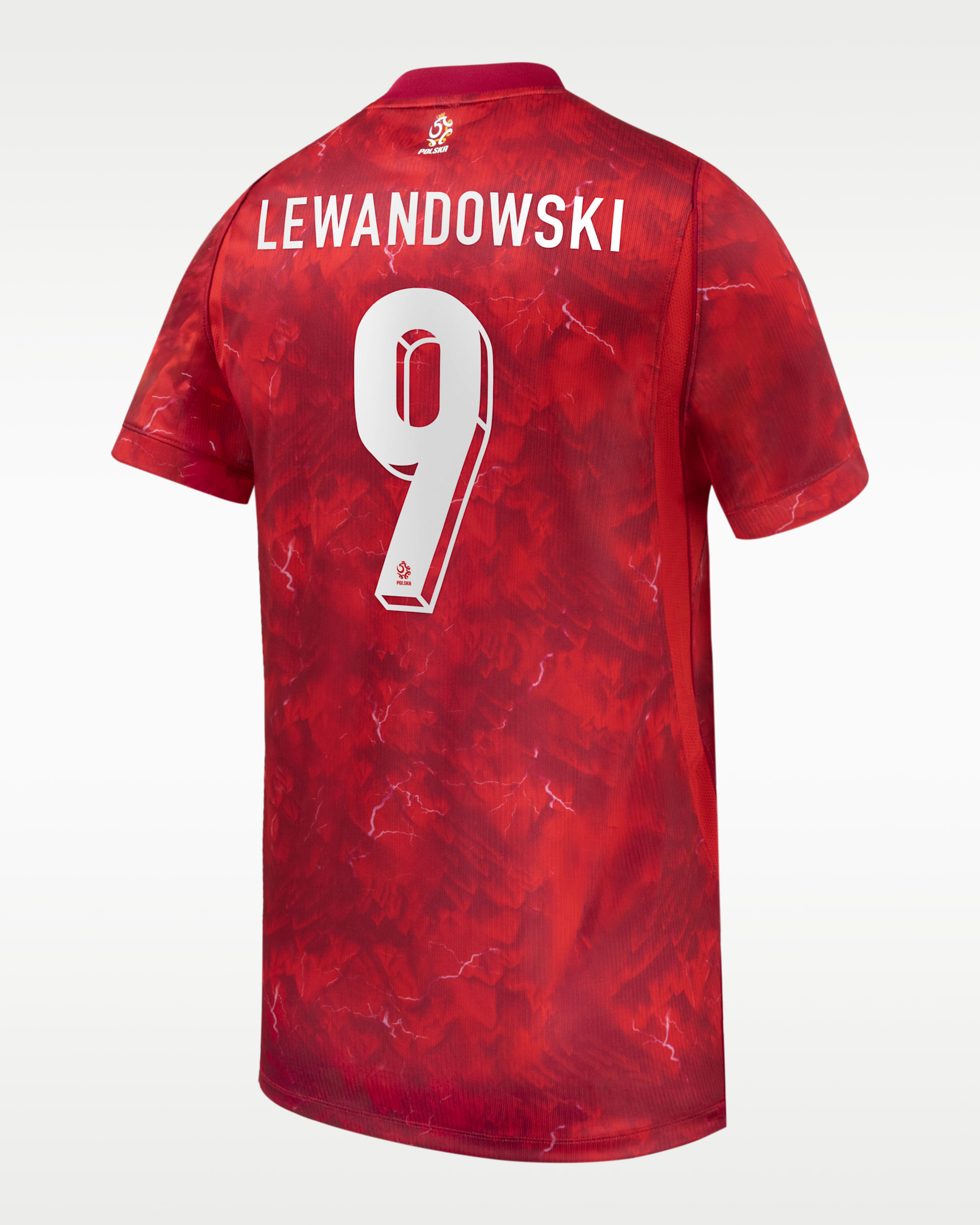 Robert Lewandowski Poland National Team 2026 Stadium Away Men's Nike Dri-FIT Soccer Jersey - Red