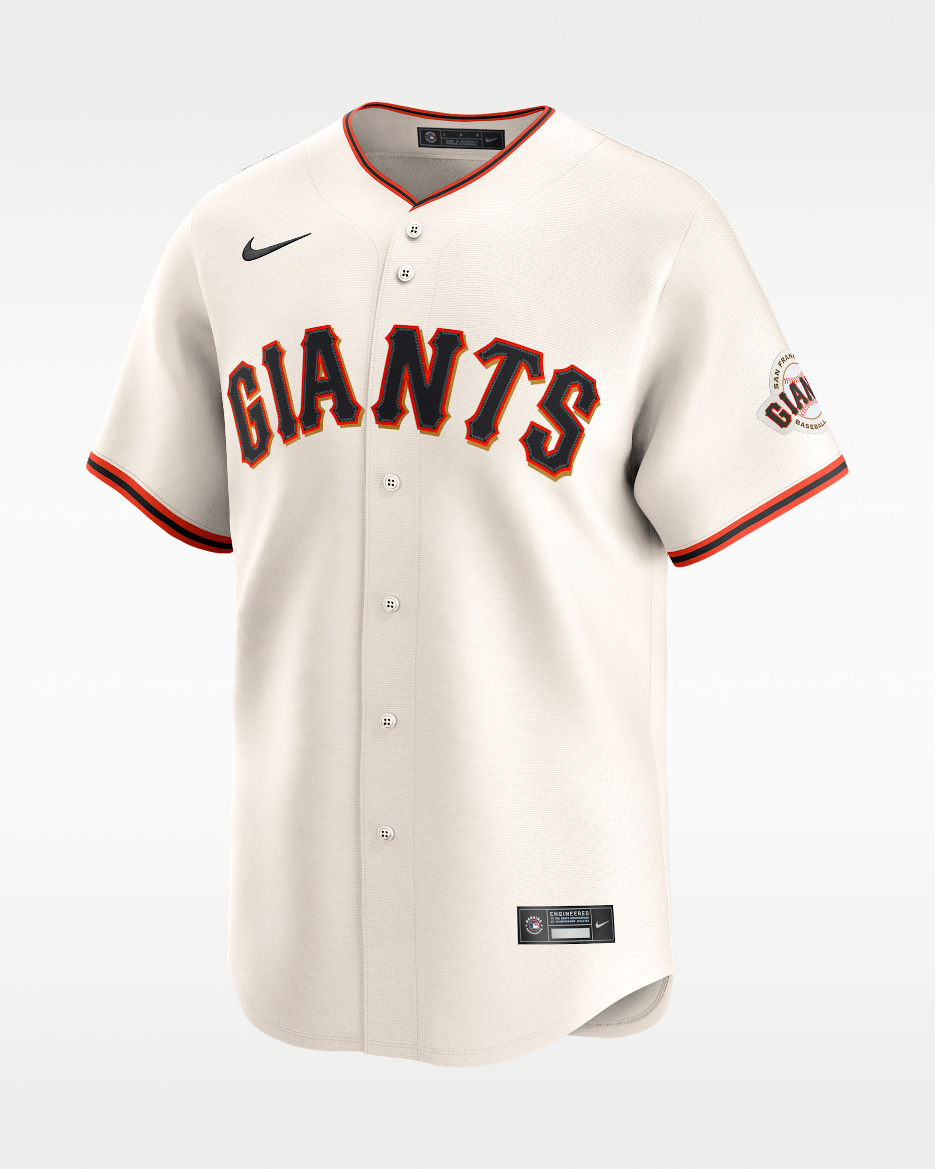 이정후 샌프란시스코 자이언츠 남성 나이키 드라이 핏 ADV MLB 리미티드 저지 - 코코넛 밀크