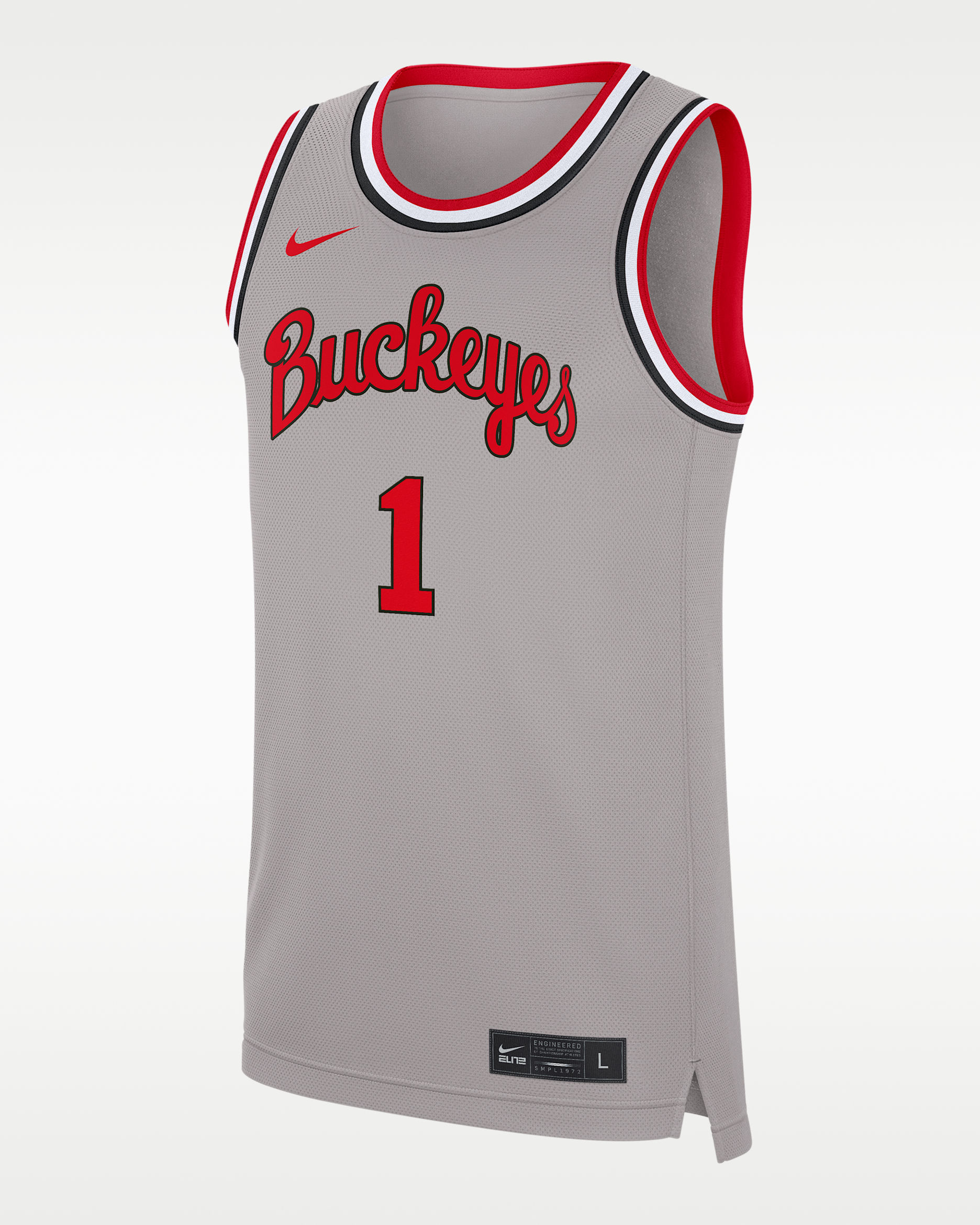 Ohio State Replica Men's Nike College Basketball Jersey - Grey