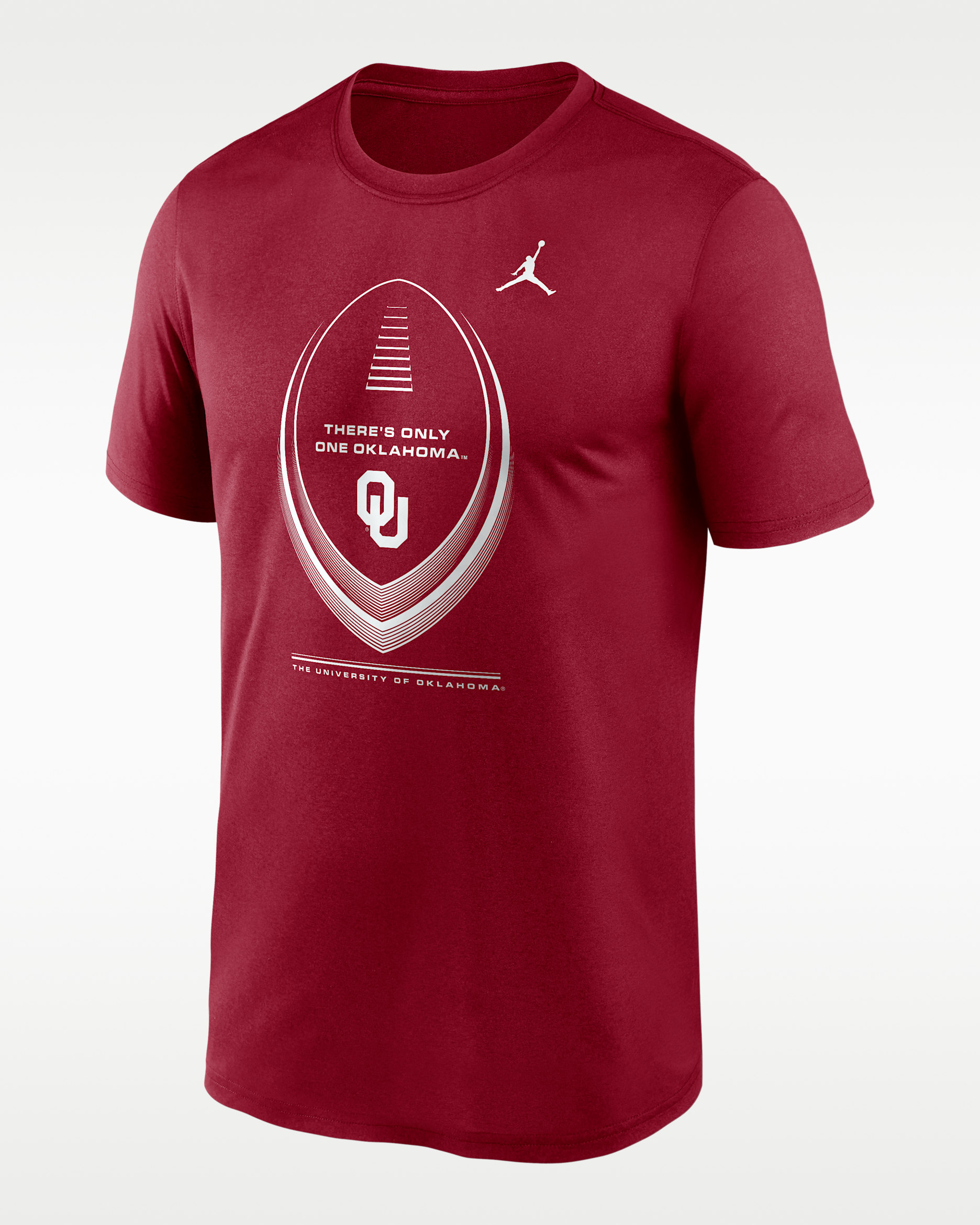 Playera universitaria Nike Dri-FIT para hombre Oklahoma Football Icon Legend - Carmesí