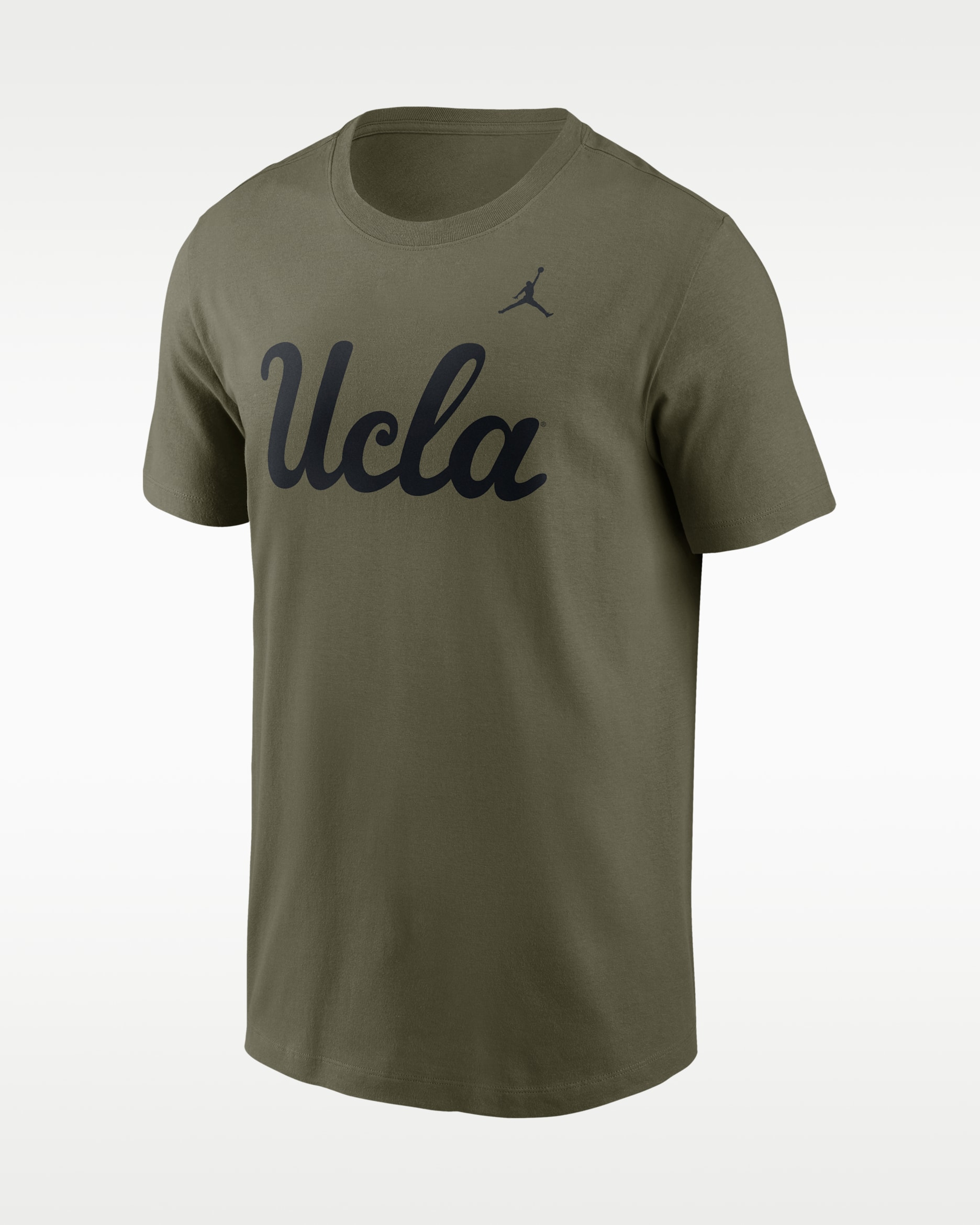 Playera universitaria Nike Dri-FIT para hombre UCLA Campus Primetime - Oliva medio