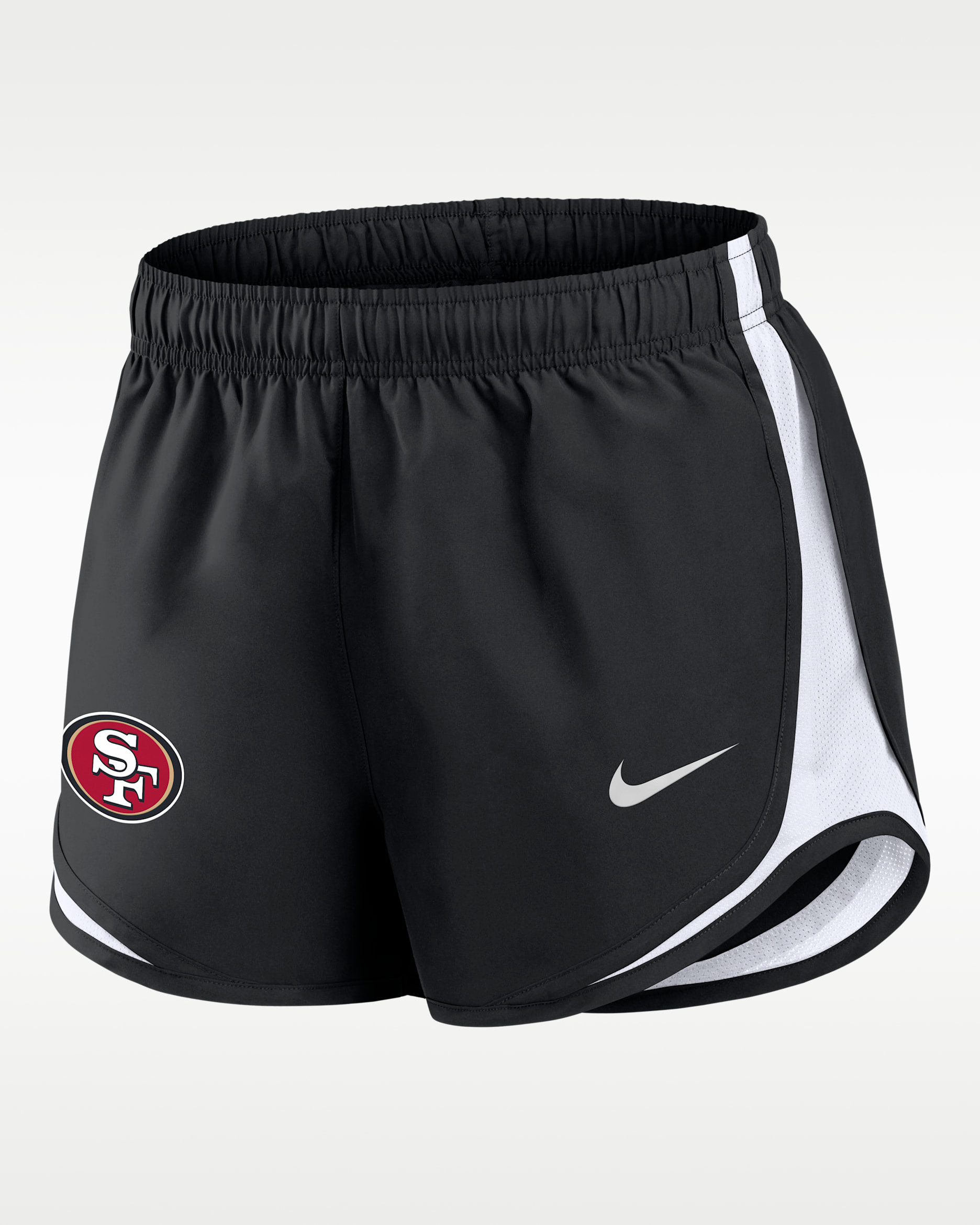 San Francisco 49ers Tempo Women's Nike Dri-FIT NFL Shorts - Black/White