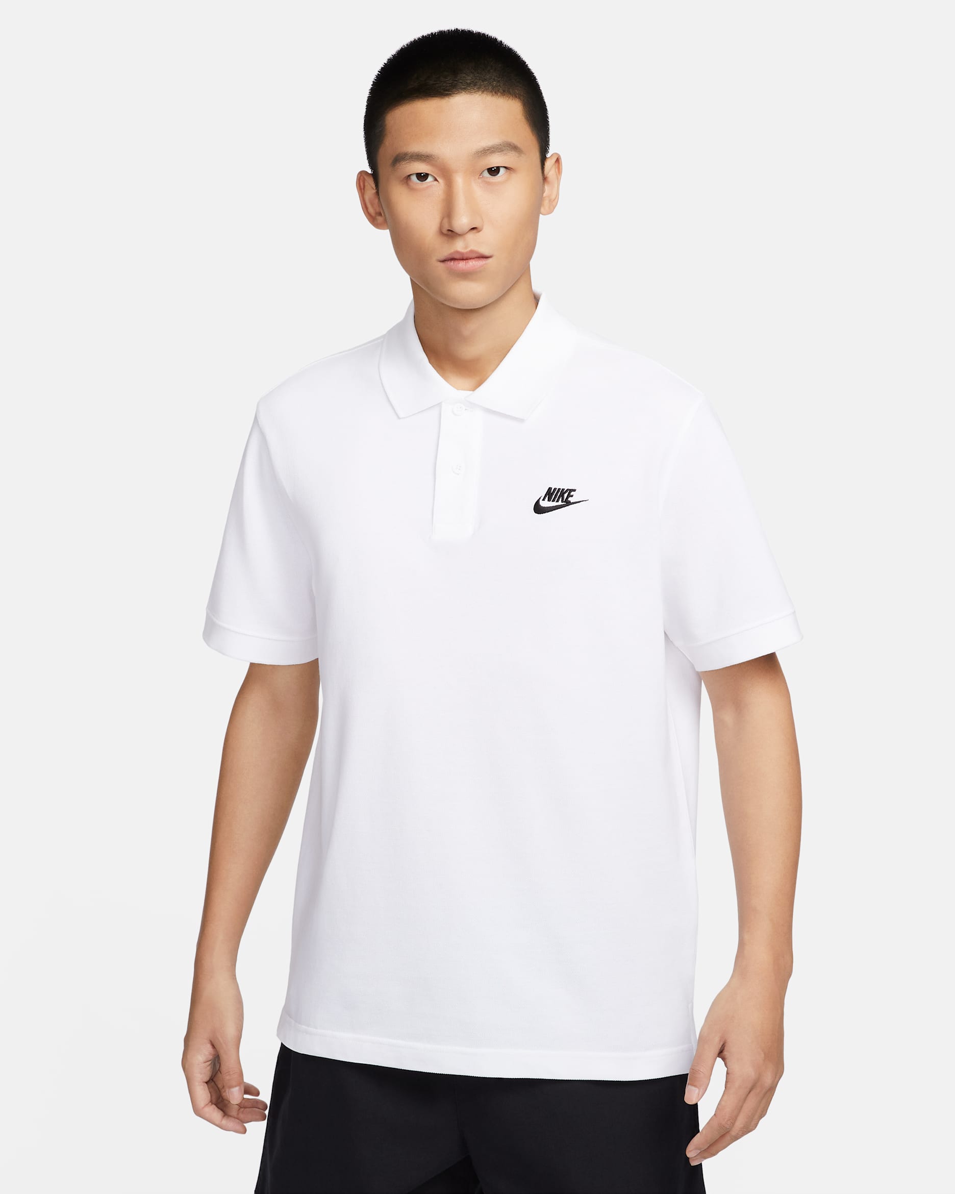 나이키 스포츠웨어 남성 폴로 - 화이트/블랙