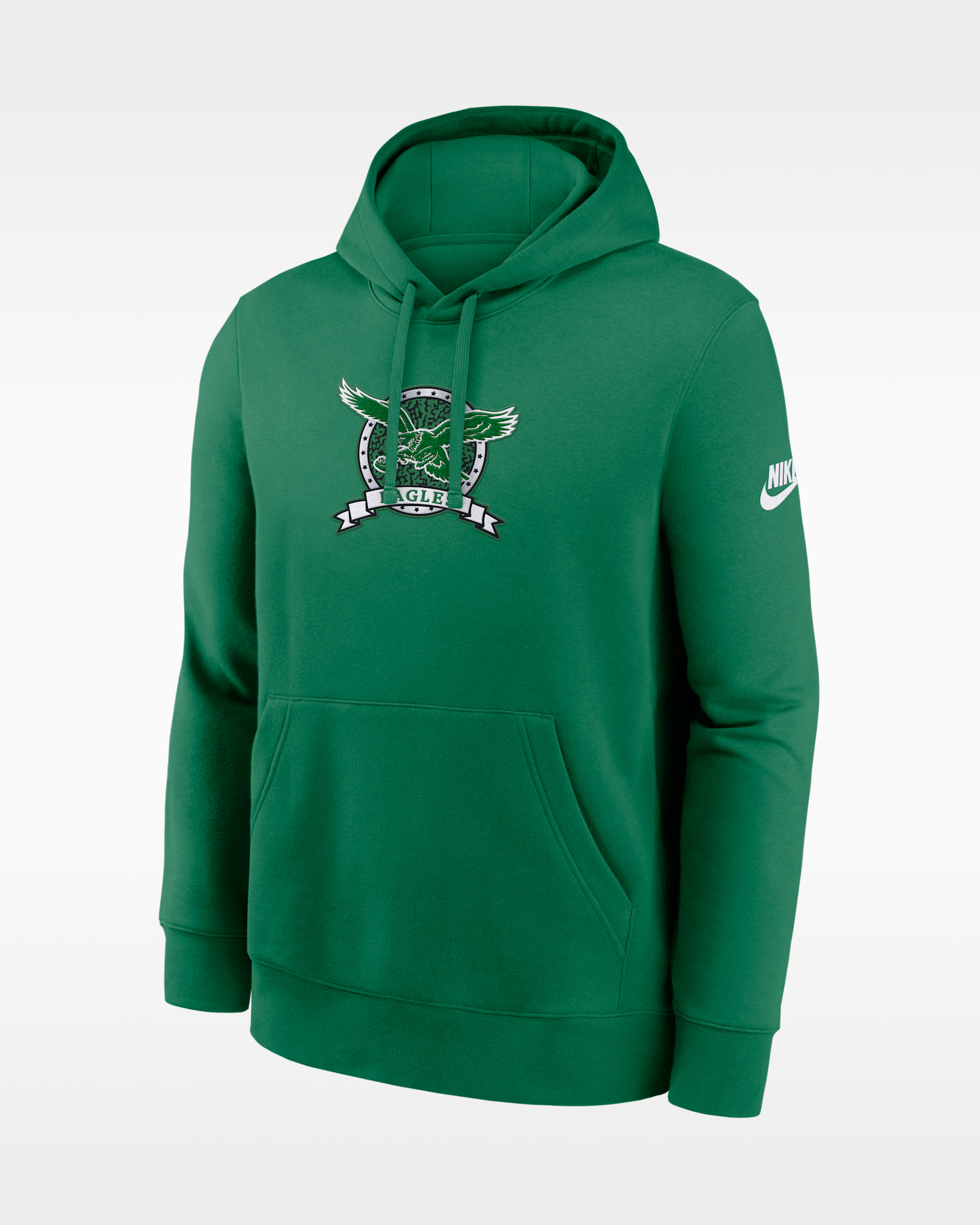 Sudadera con gorro sin cierre Nike de la NFL para hombre Philadelphia Eagles Rewind Club - Verde