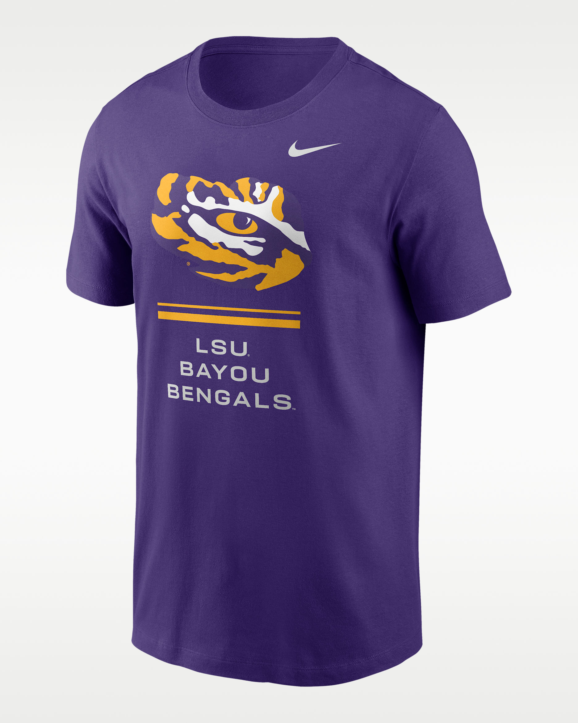 Playera universitaria Nike Dri-FIT para hombre LSU Sideline - Morado