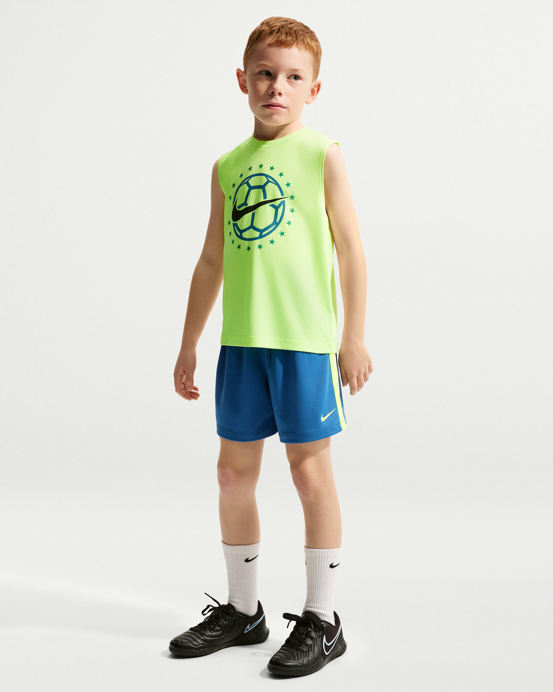 ナイキ スポーツウェア ゴール モード リトルキッズ Dri-FIT タンクトップ アンド ショートパンツ セットアップ - スターブルー