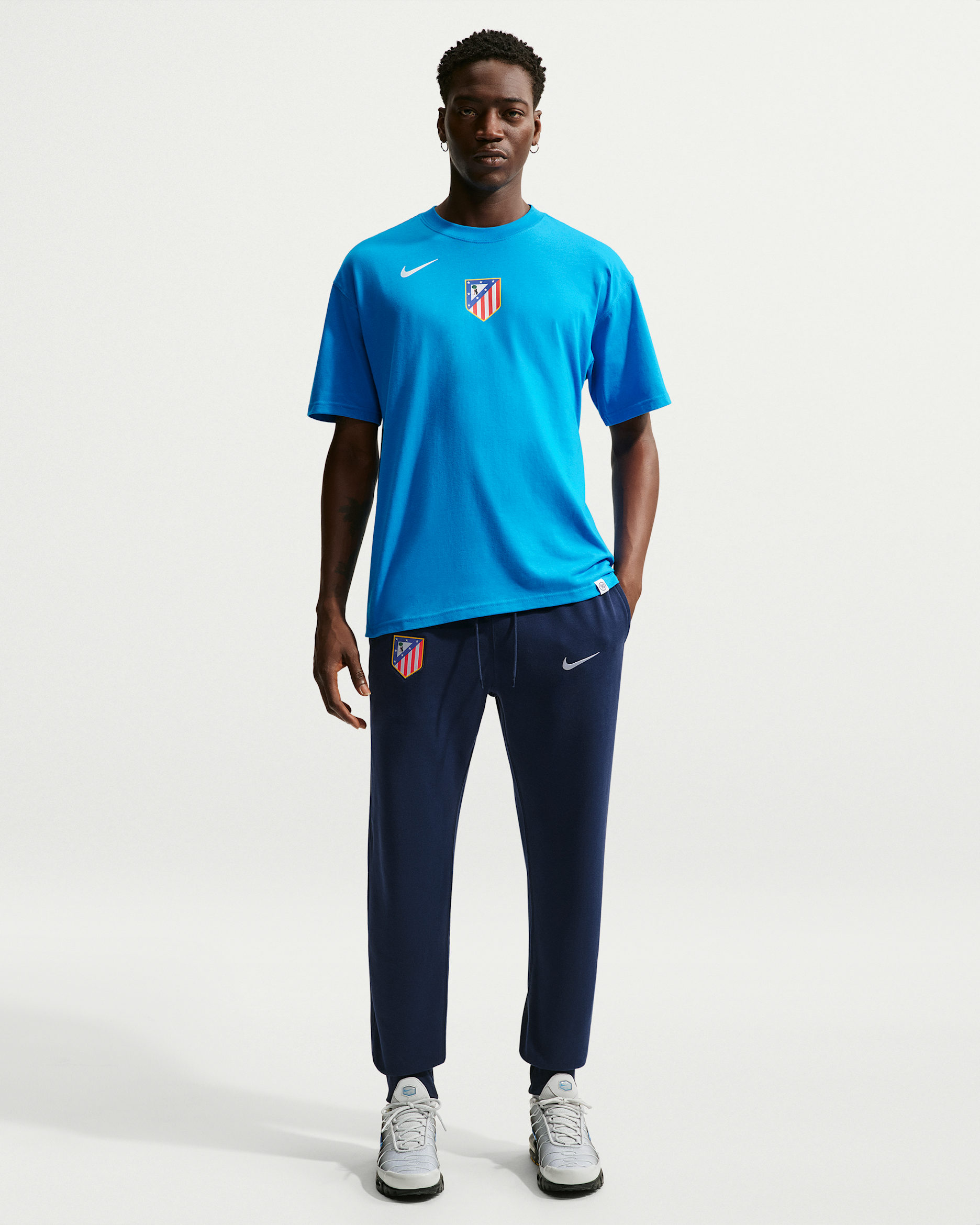 Atlético Madrid Club Men's Nike Football French Terry Joggers - Obsidian/White