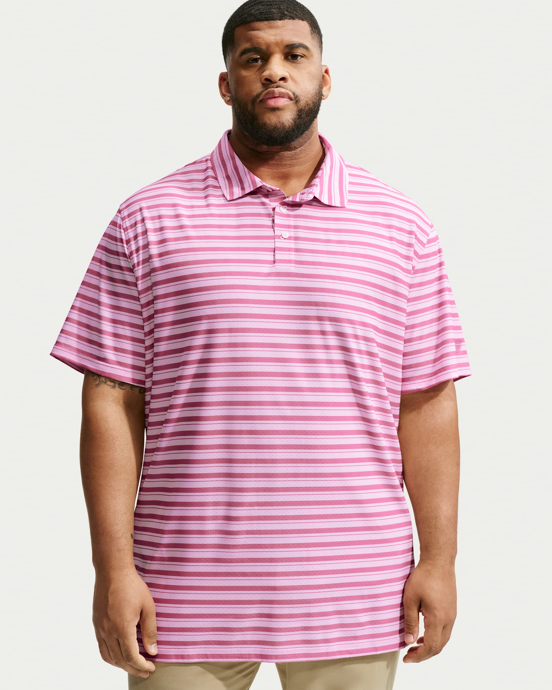 Nike Tailored Performance Men's Dri-FIT Golf Polo - Peony/Pink Foam/Peony