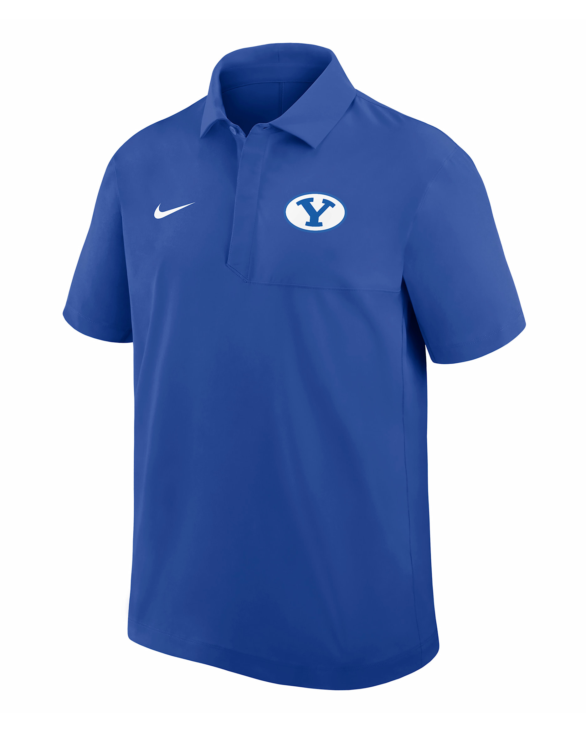 Polo Nike de tejido Woven para hombre Brigham Young University Cougars - Royal juego